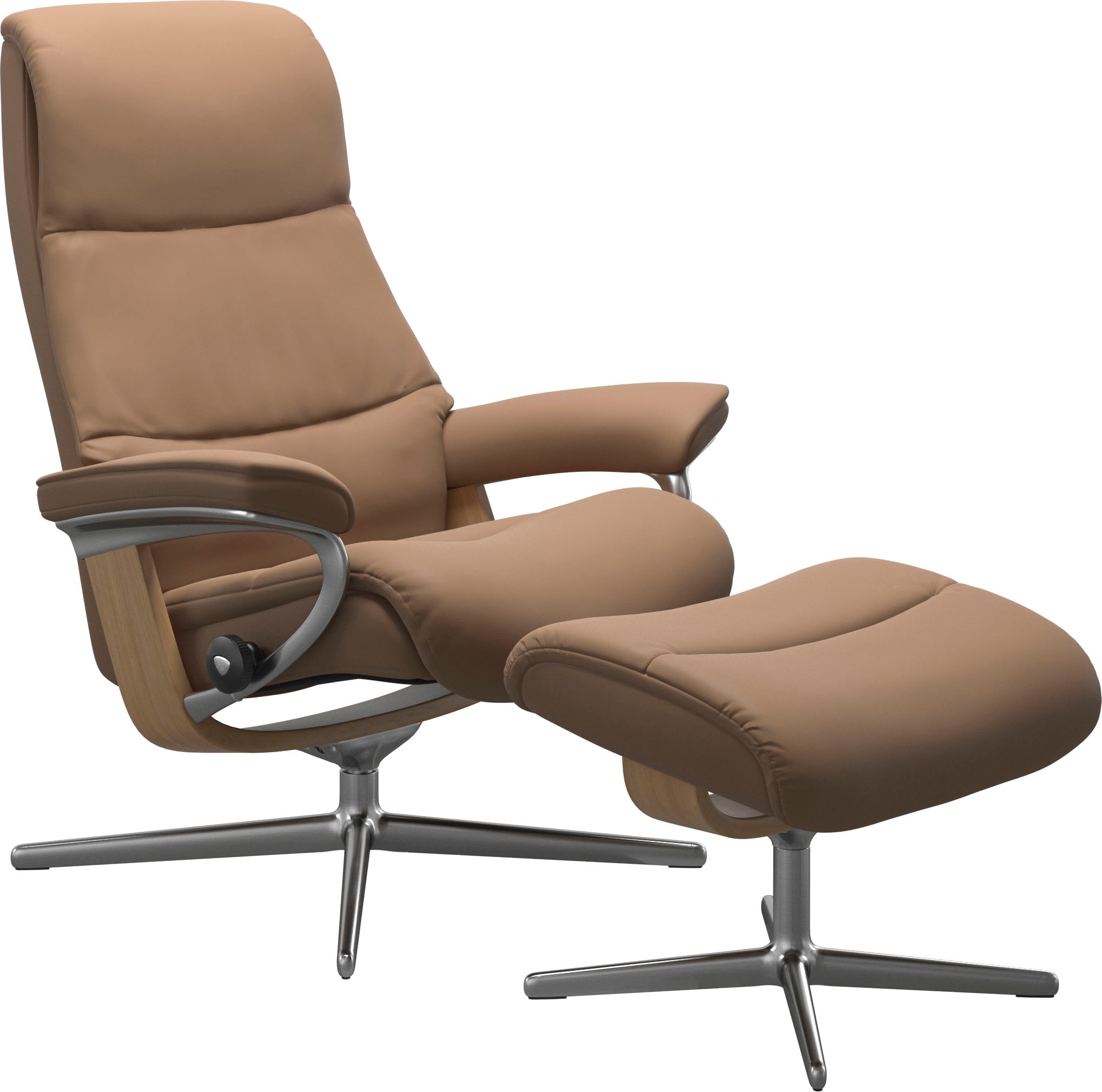 Stressless® Relaxsessel »View«, mit Cross Base, Größe S, M & L, Holzakzent Eiche