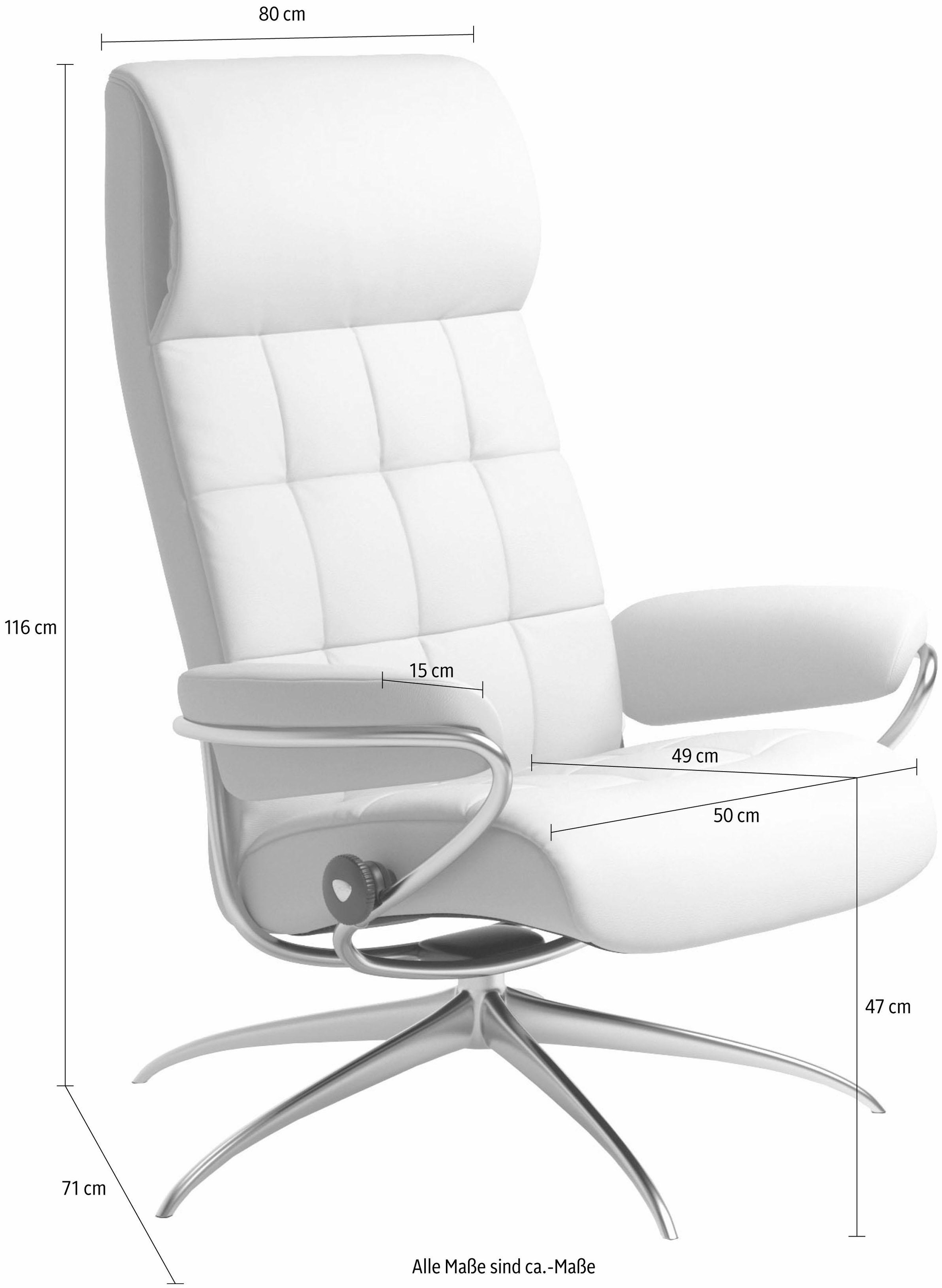 Stressless® Relaxsessel »London«, High Back, mit Star Base, Gestell Chrom