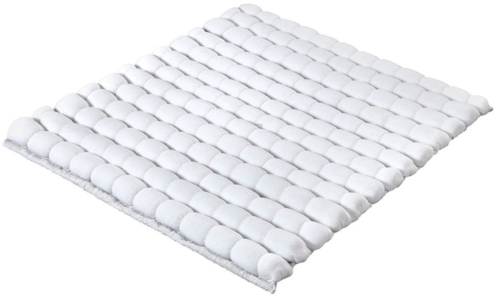 Kleine Wolke "Avera, Badvorleger, Badezimmer Teppich" Höhe 50 mm fußbodenheizungsgeeignet Badteppich, Uni Farben, handgewebt, quadratisch & rechteckig