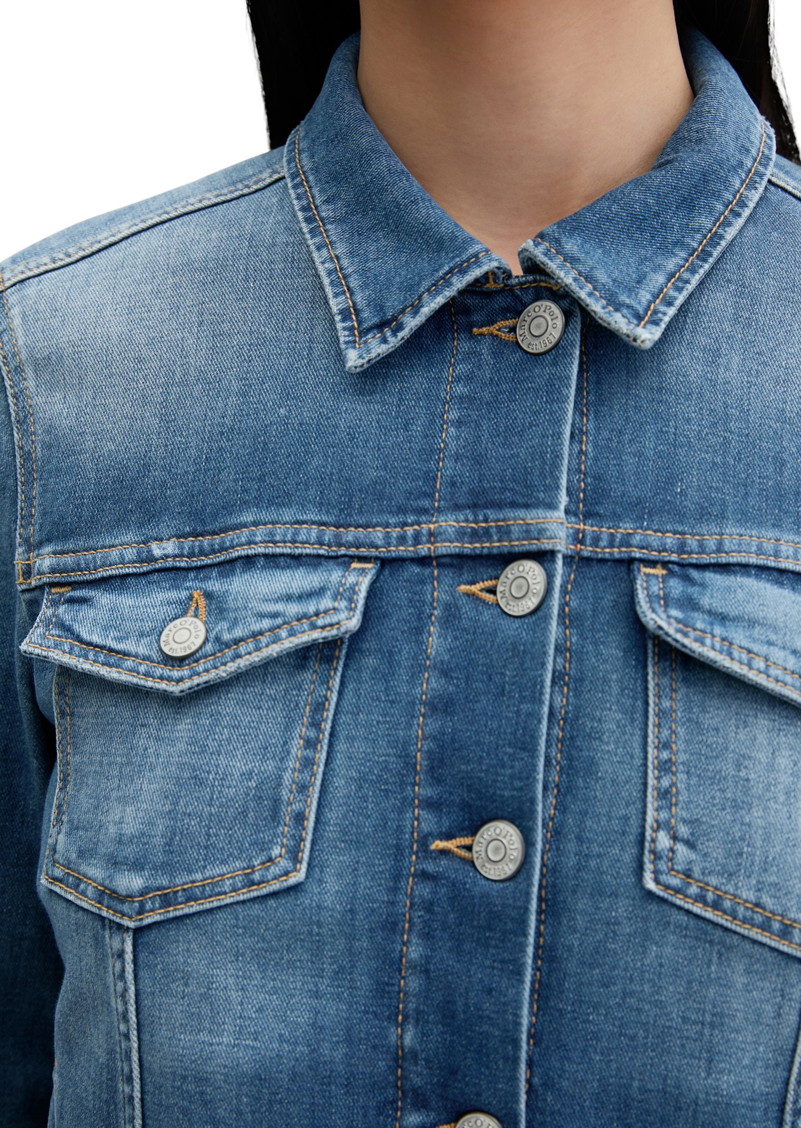 Marc O'Polo Jeansjacke »aus Cashmere Touch Denim«