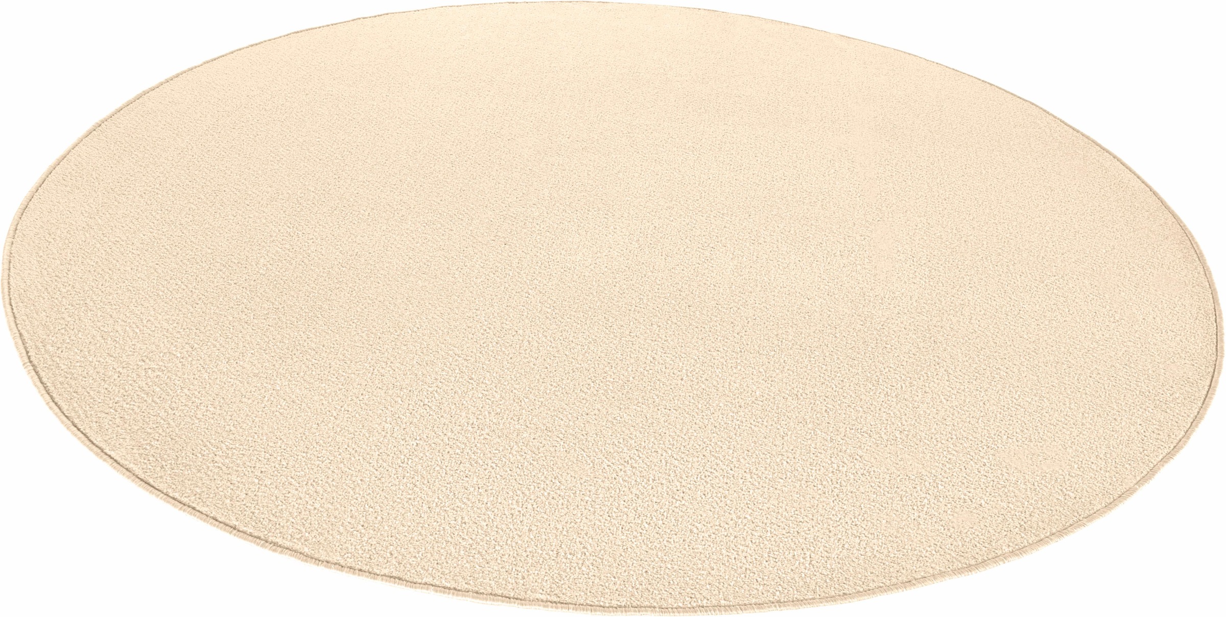 HANSE Home Teppich »Fancy«, rund, 7 mm Höhe, Kurzflor, Weich, Einfarbig, Wohnzimmer, Schlafzimmer, Esszimmer