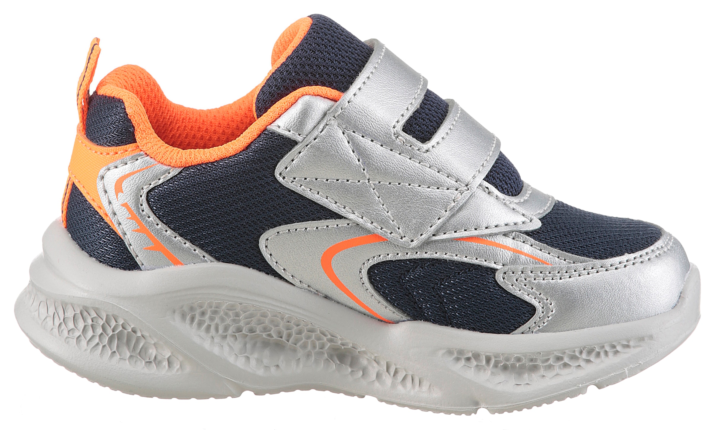 Skechers Sneaker »SKECHERS METEOR-LIGHTS«, Klettschuh mit Blinkfunktion, Größenschablone zum Download