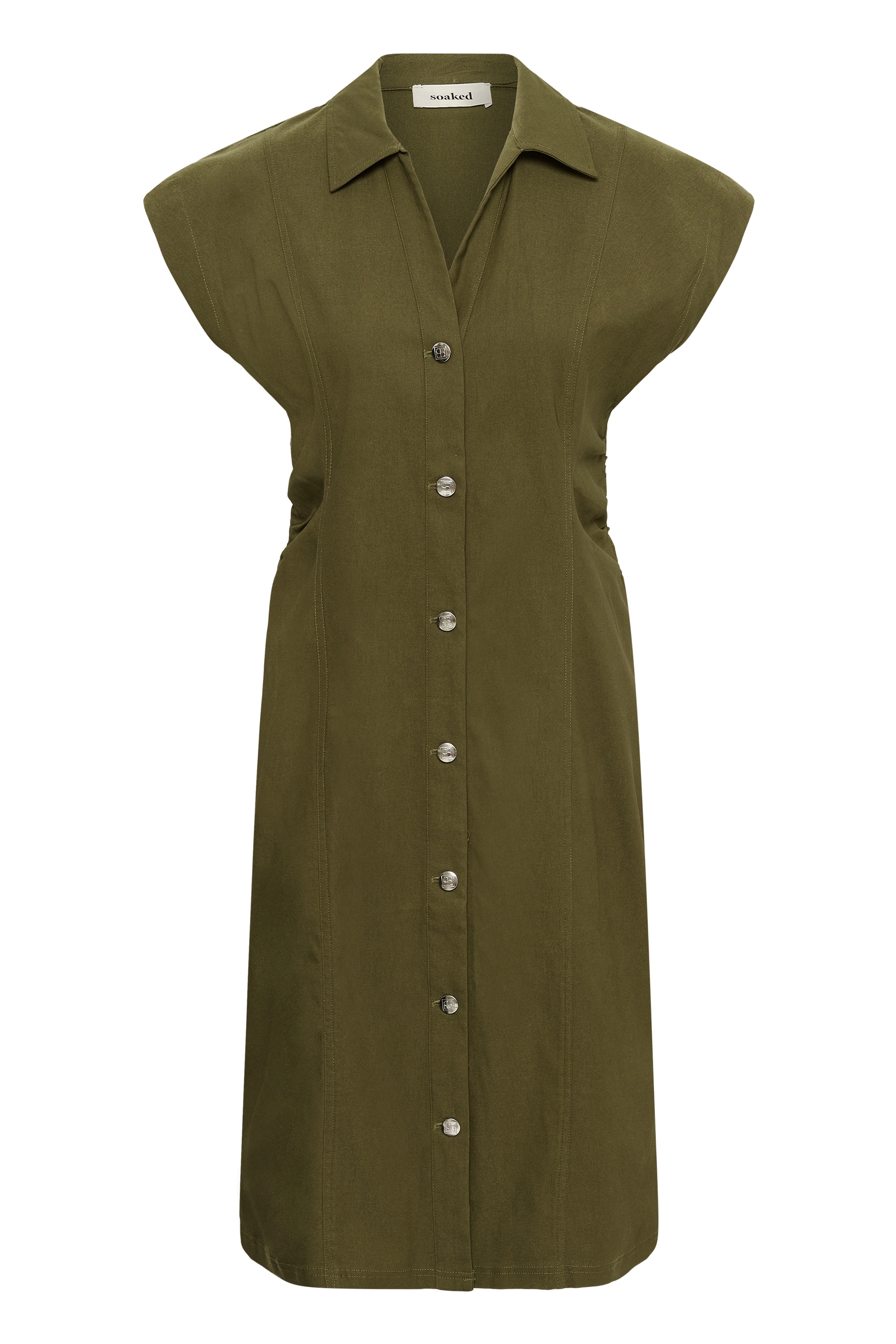 SOAKED IN LUXURY Midikleid "Damen Kleid SLZazu"