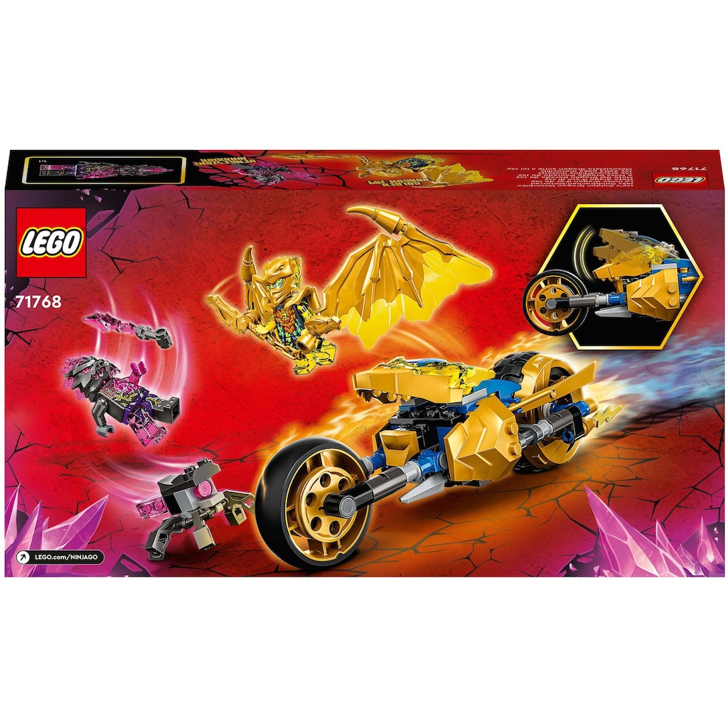 LEGO® Konstruktionsspielsteine »Jays Golddrachen-Motorrad (71768), LEGO® NINJAGO«, (137 St.)