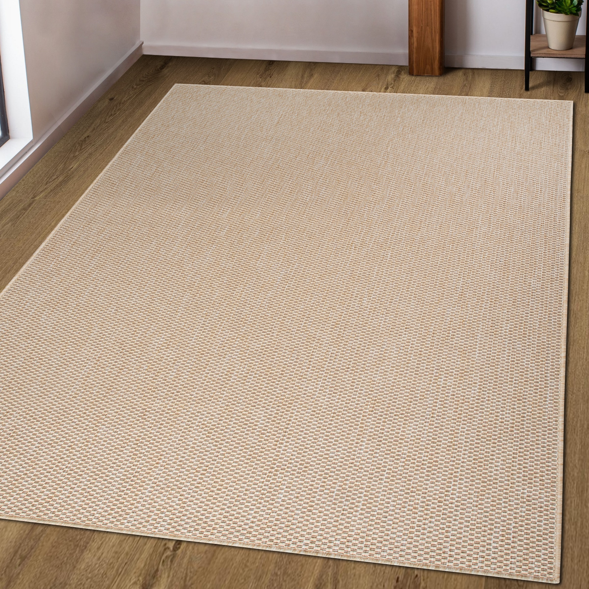 my home Teppich »Venedig auch als Läufer erhältlich«, rechteckig, 4 mm Höhe, In- und Outdoor geeignet, Sisal-Optik, Wetterfest & UV-beständig