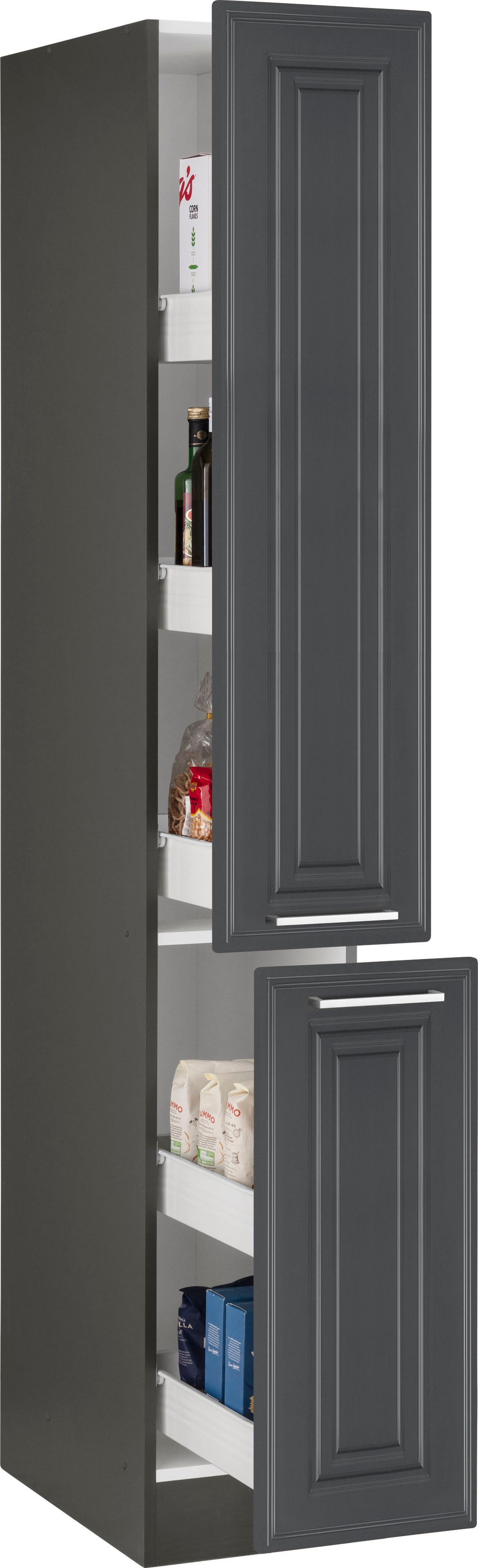 Thumbnail - HELD MÖBEL Apothekerschrank "Stockholm", hochwertige MDF-Fronten, 200 cm hoch, viel Stauraum