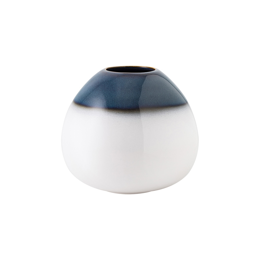 like. by Villeroy & Boch "Vase Drop Lave Home 12,8 cm weiß-blau"