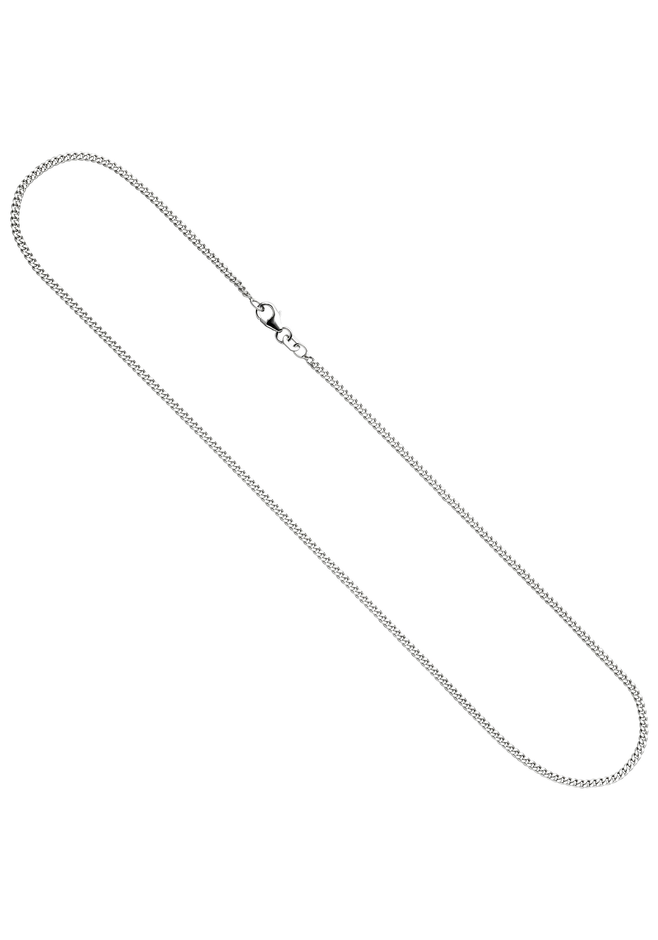 Silberkette JOBO "Panzerkette 2 mm" Gr. 45, silber 925, Halsketten, Damen, 45cm, Silber 925 (Sterlingsilber), Silberkette, 925 Silber