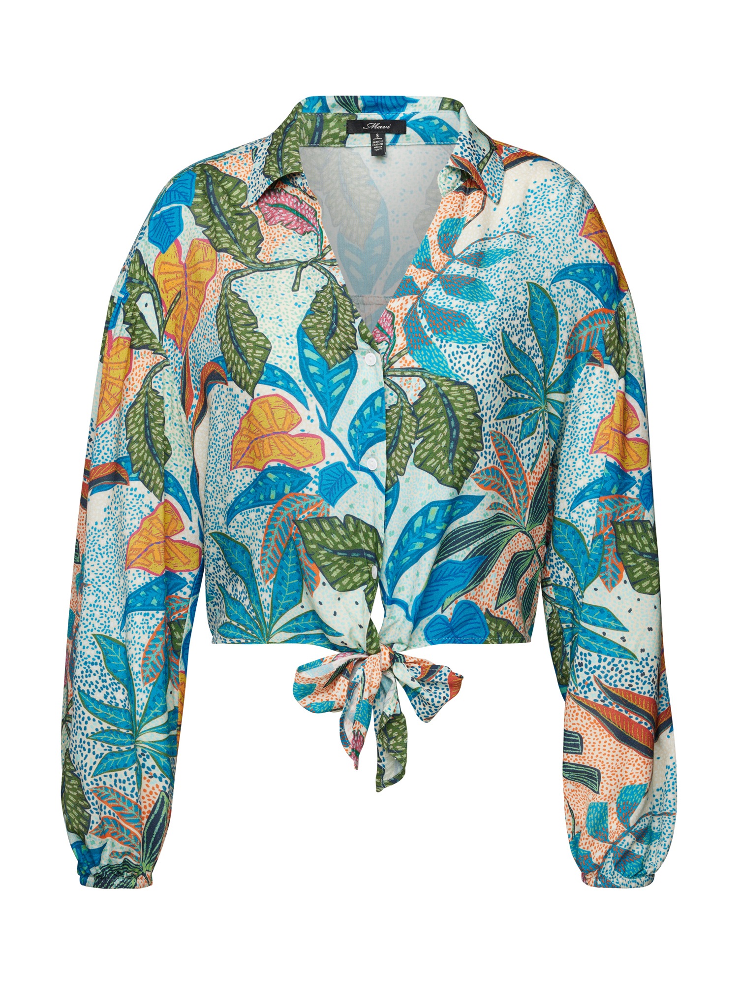 Mavi Langarmbluse »LONG SLEEVE SHIRT«, Geknotete Bluse