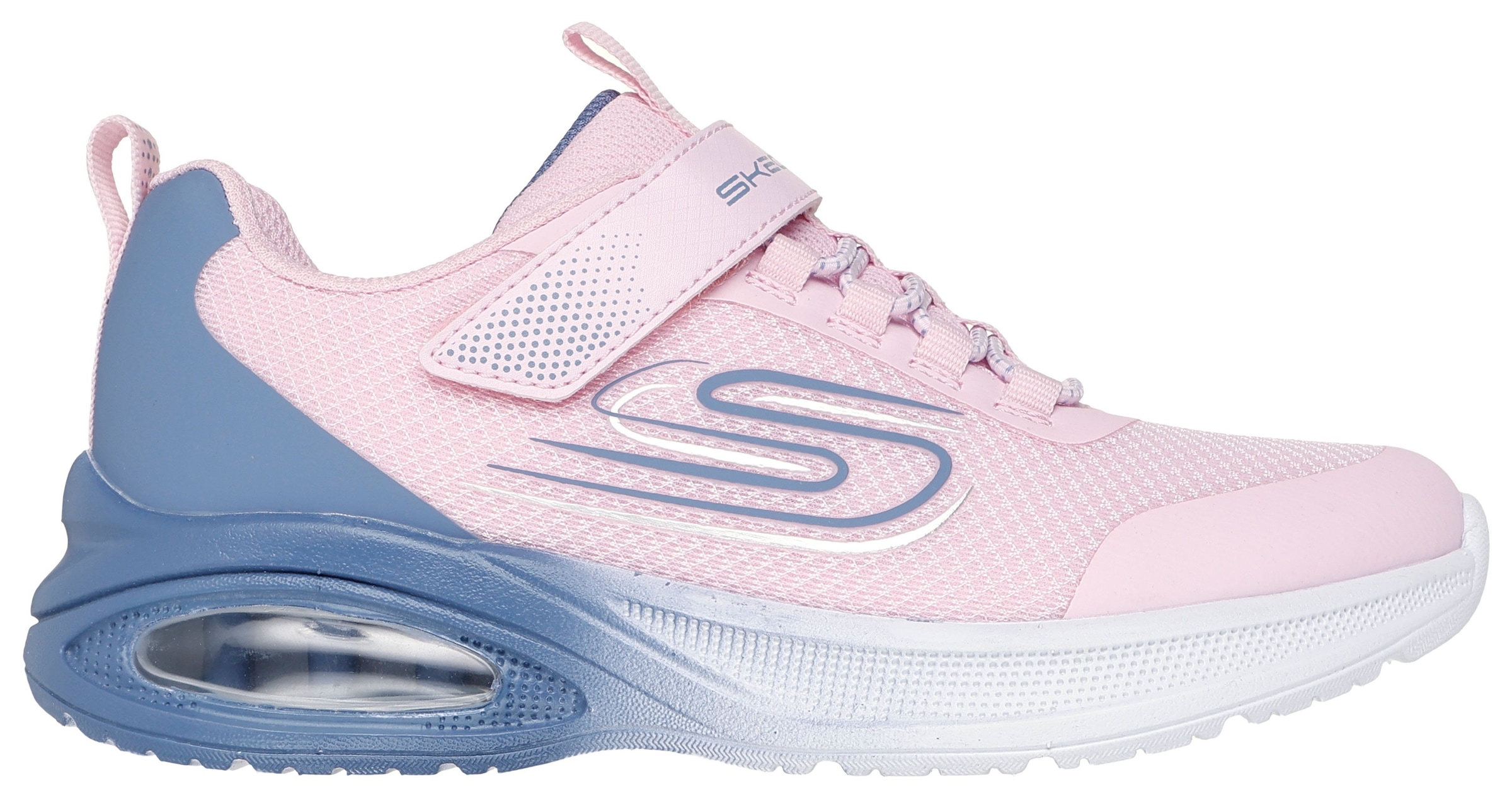 Skechers Kids Sneaker »MICROSPEC MAX ADVANCE«, Slip-OnSneaker, Klettverschluss,S-Logo, Größenschablone zum Download