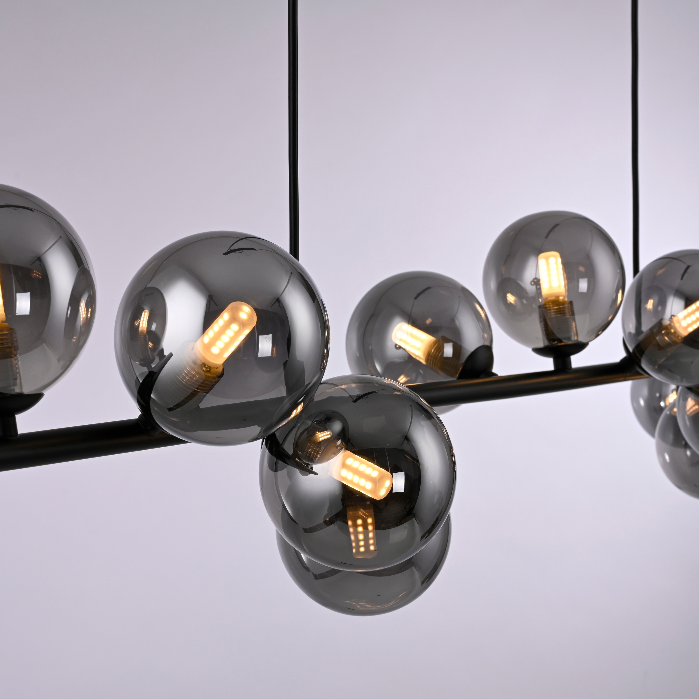 SCHÖNER WOHNEN-Kollektion LED Pendelleuchte »DUBAI« G9 1 Stk. Warmweiß SCHÖNER WOHNEN Kollektion, Höheneinstellbar, Rauchgläser