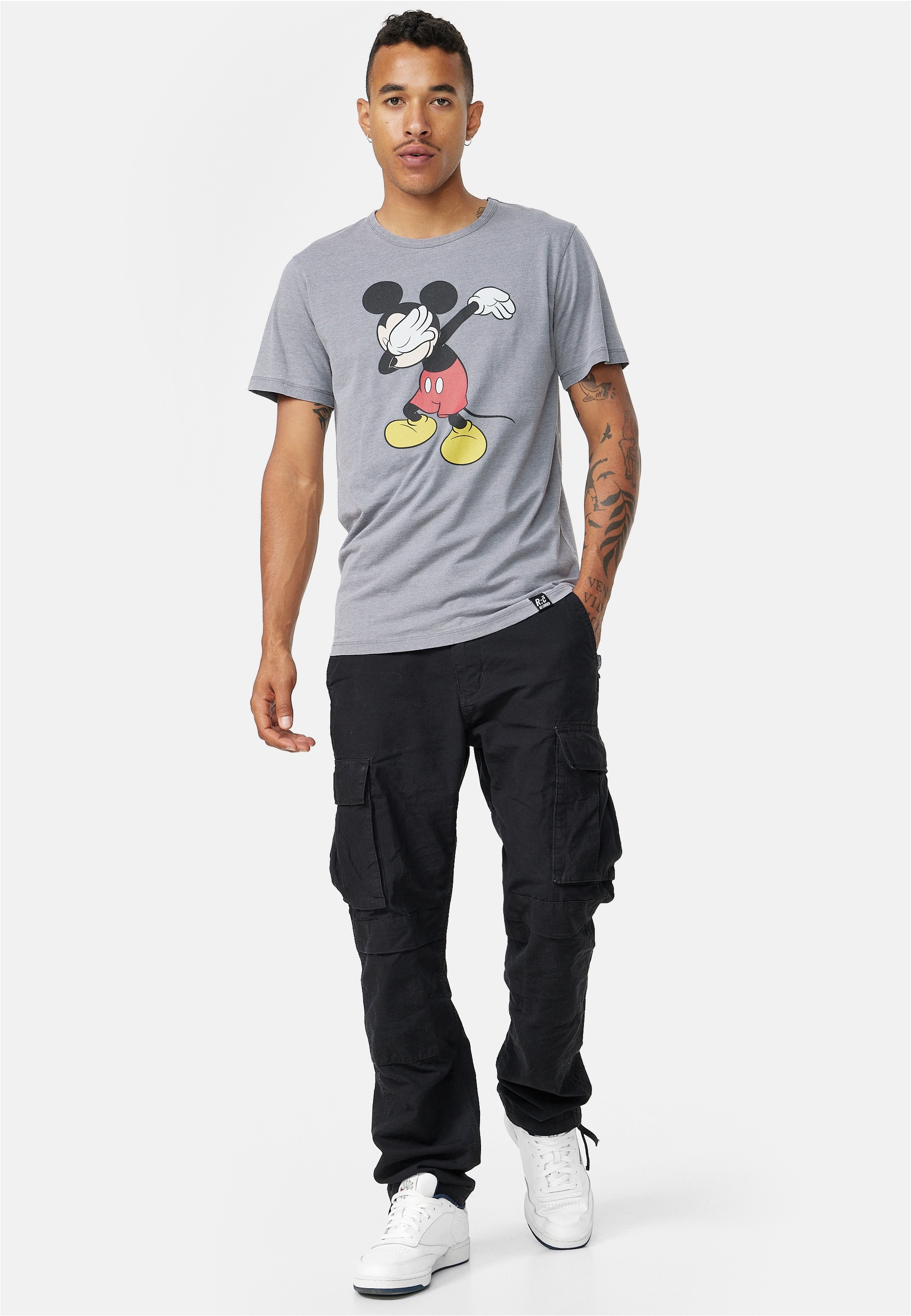 Recovered T-Shirt »Disney Mickey Mouse Dabbing«, im zeitlosen Design
