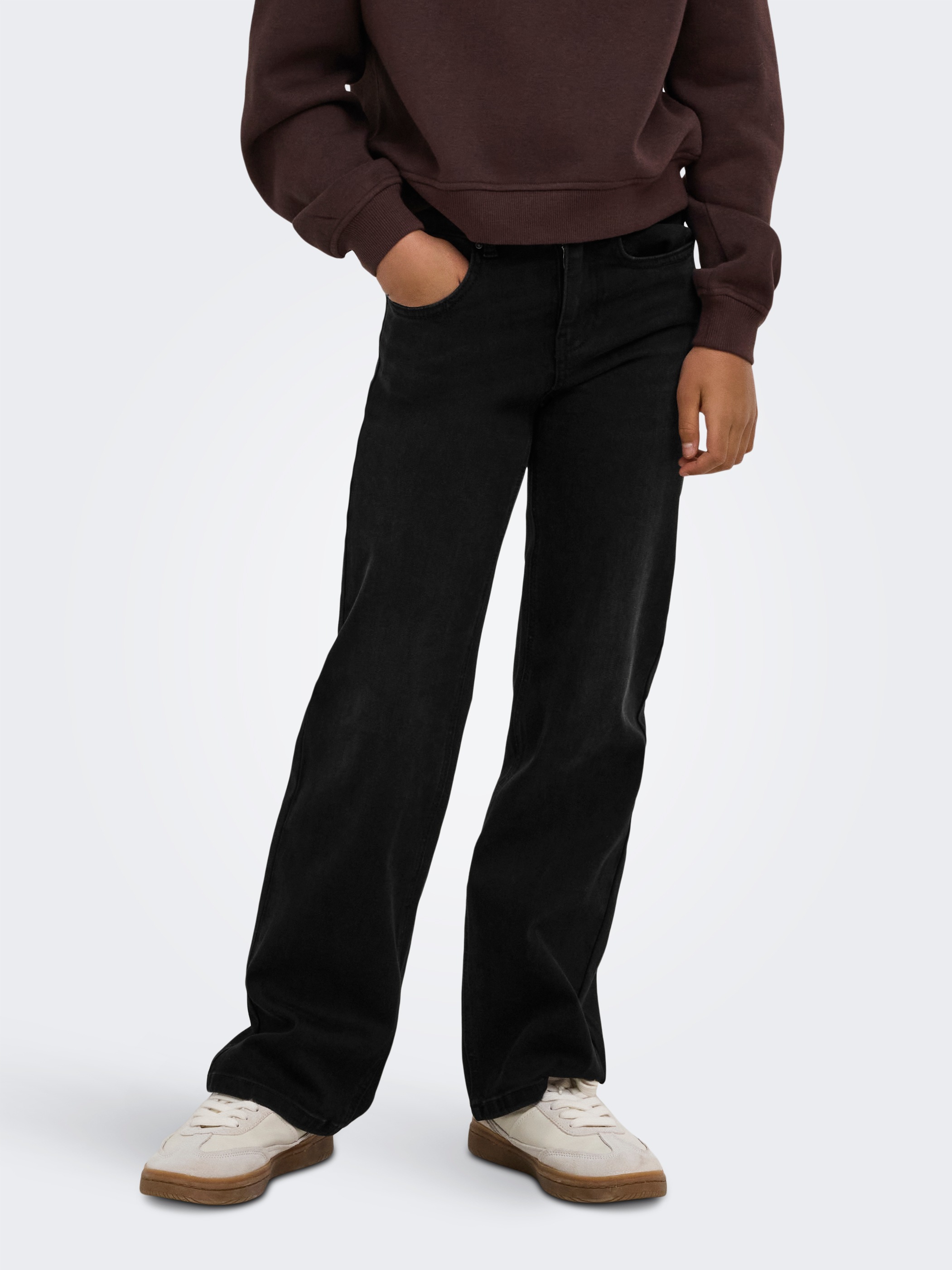 KIDS ONLY High-waist-Jeans "KOGJUICY-WAUW HW WIDE DNM GUA006 NOOS" Materialmix, high waist, wide fit