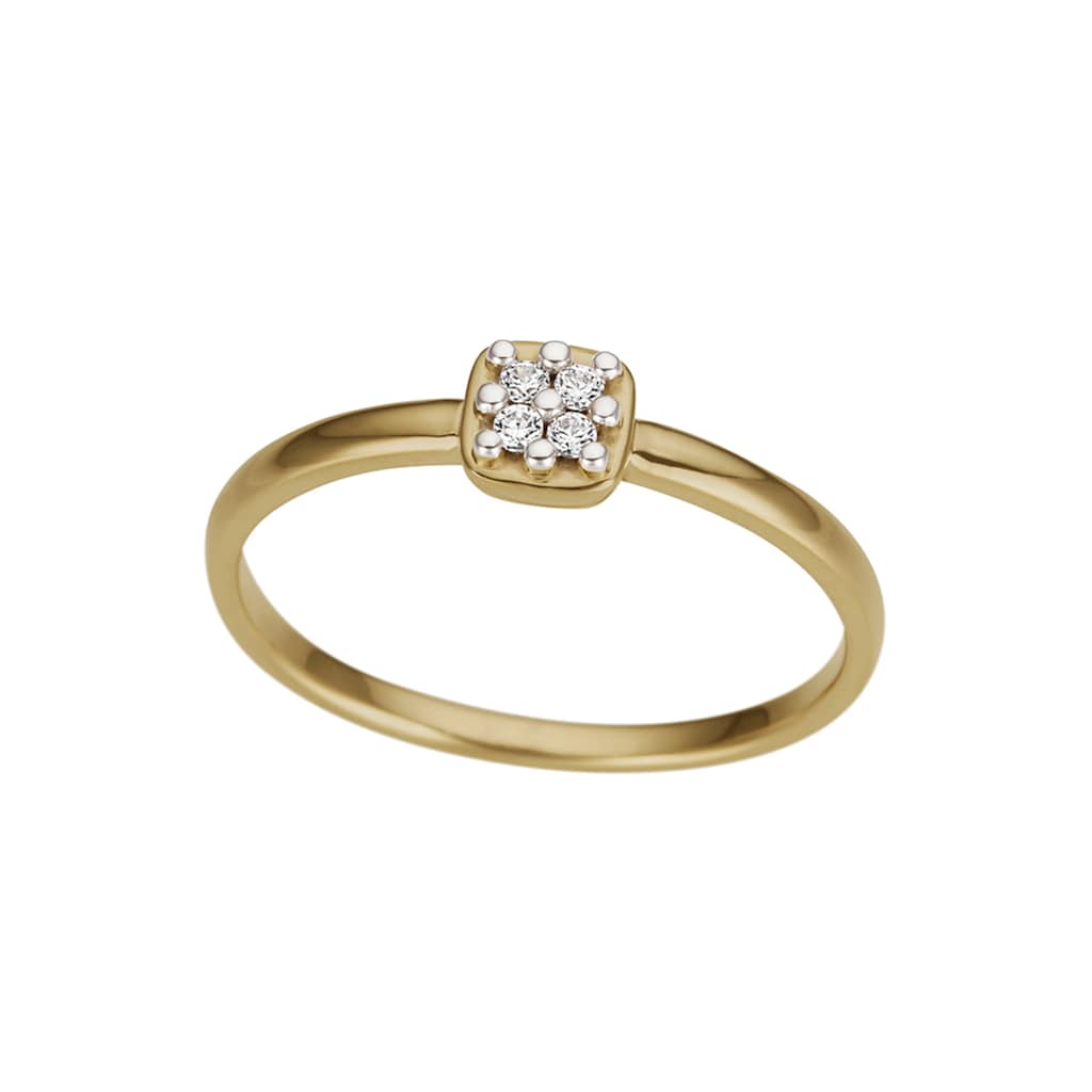 Firetti Diamantring »Schmuck Geschenk Gold 333 Damenring Goldring Diamant«, mit Brillanten