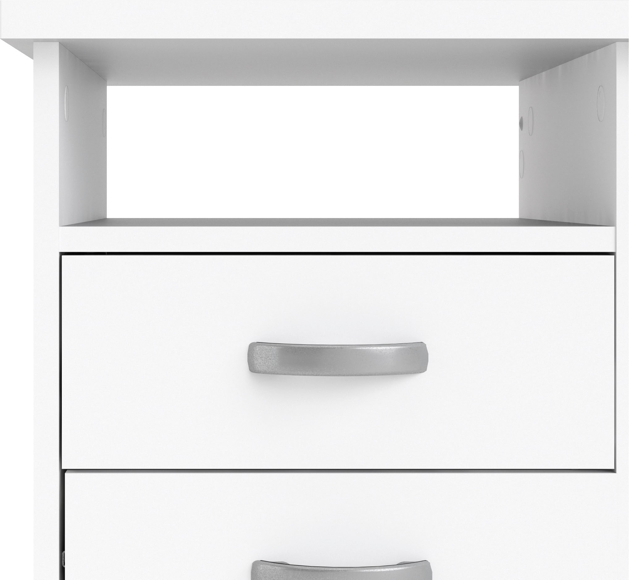 INOSIGN Schreibtisch »Function Plus, Arbeitstisch, Bürotisch«, mit 4 Schubladen, 1 offenes Fachbreite 110 cm
