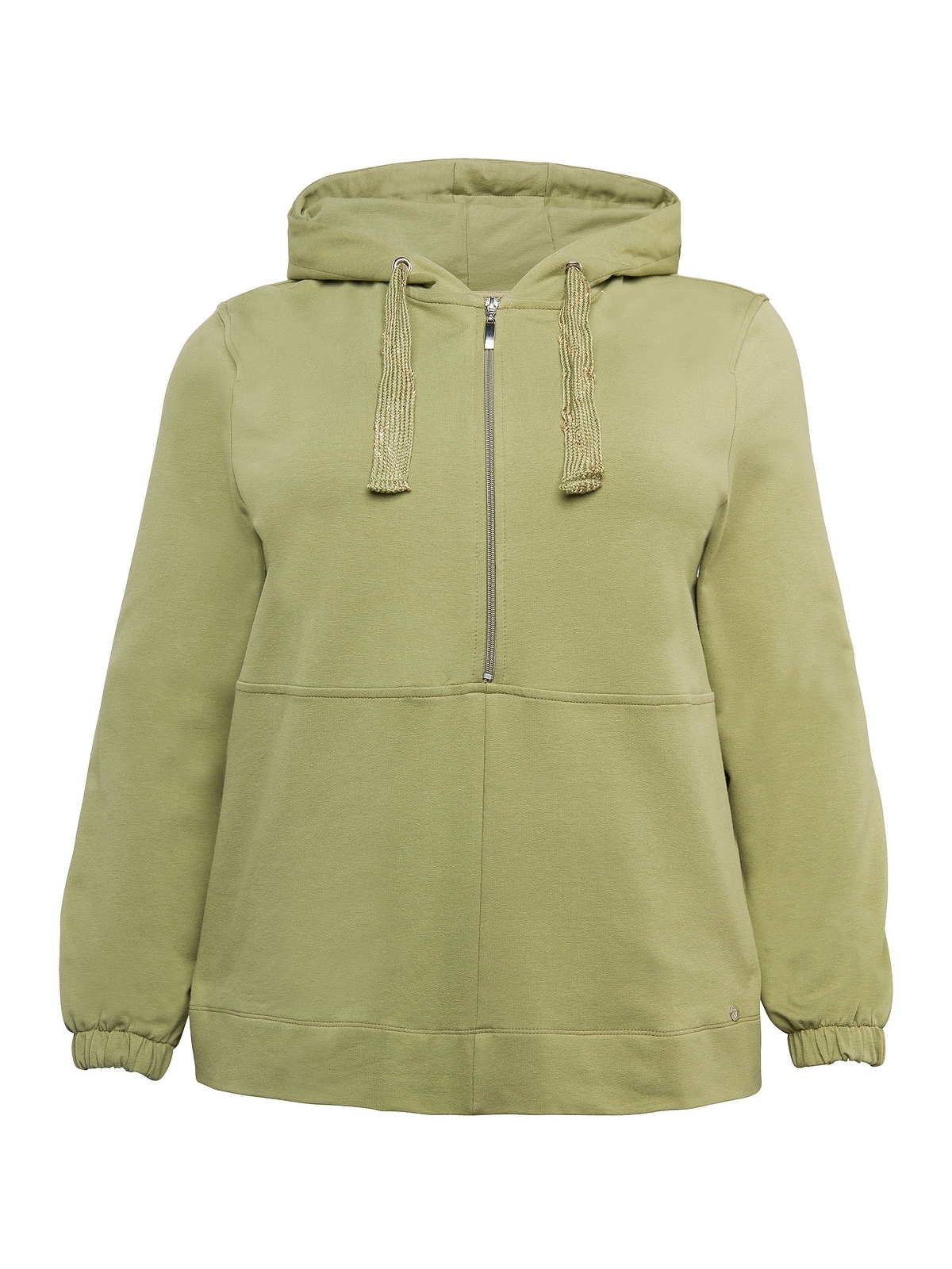 Sheego Kapuzensweatshirt »Große Größen«, mit Reißverschluss und Bindeband