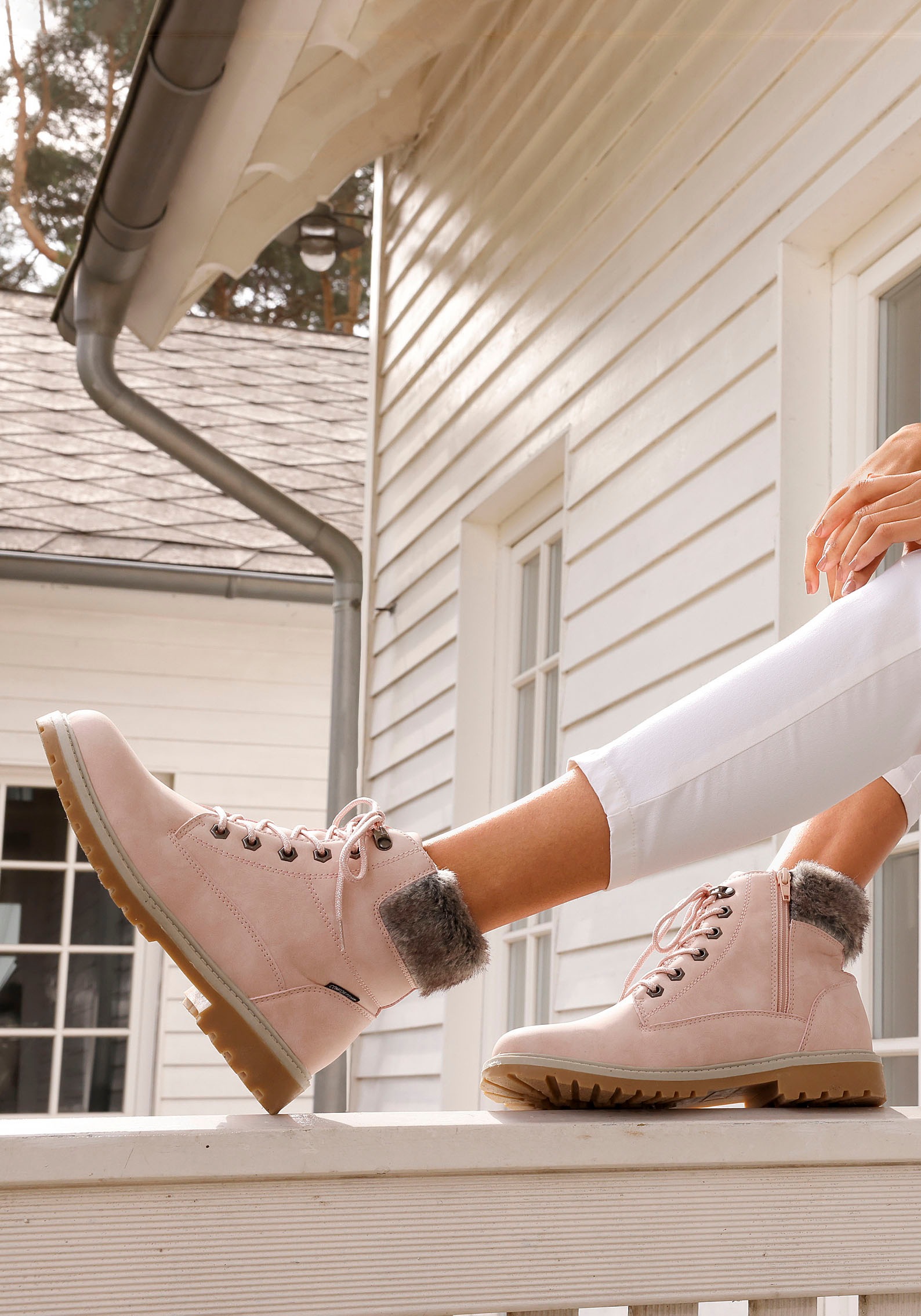 LASCANA Stiefelette "Winterboots, Outdoorstiefel, Winterstiefelette" mit wa günstig online kaufen