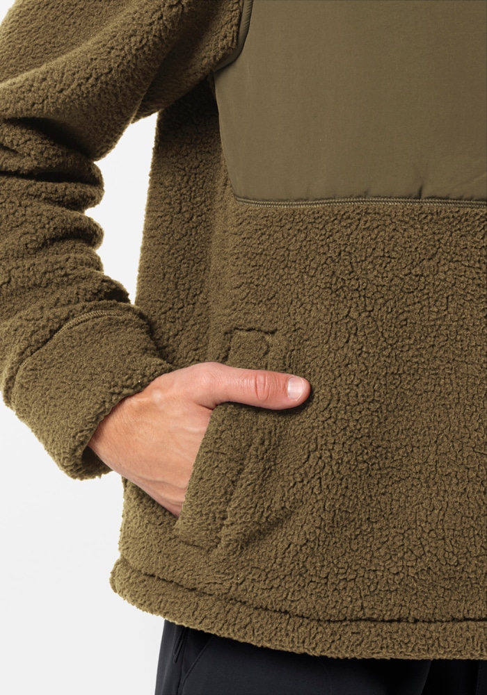 Jack Wolfskin Fleecejacke »FELSLICHT HOODED JKT M«, mit Kapuze
