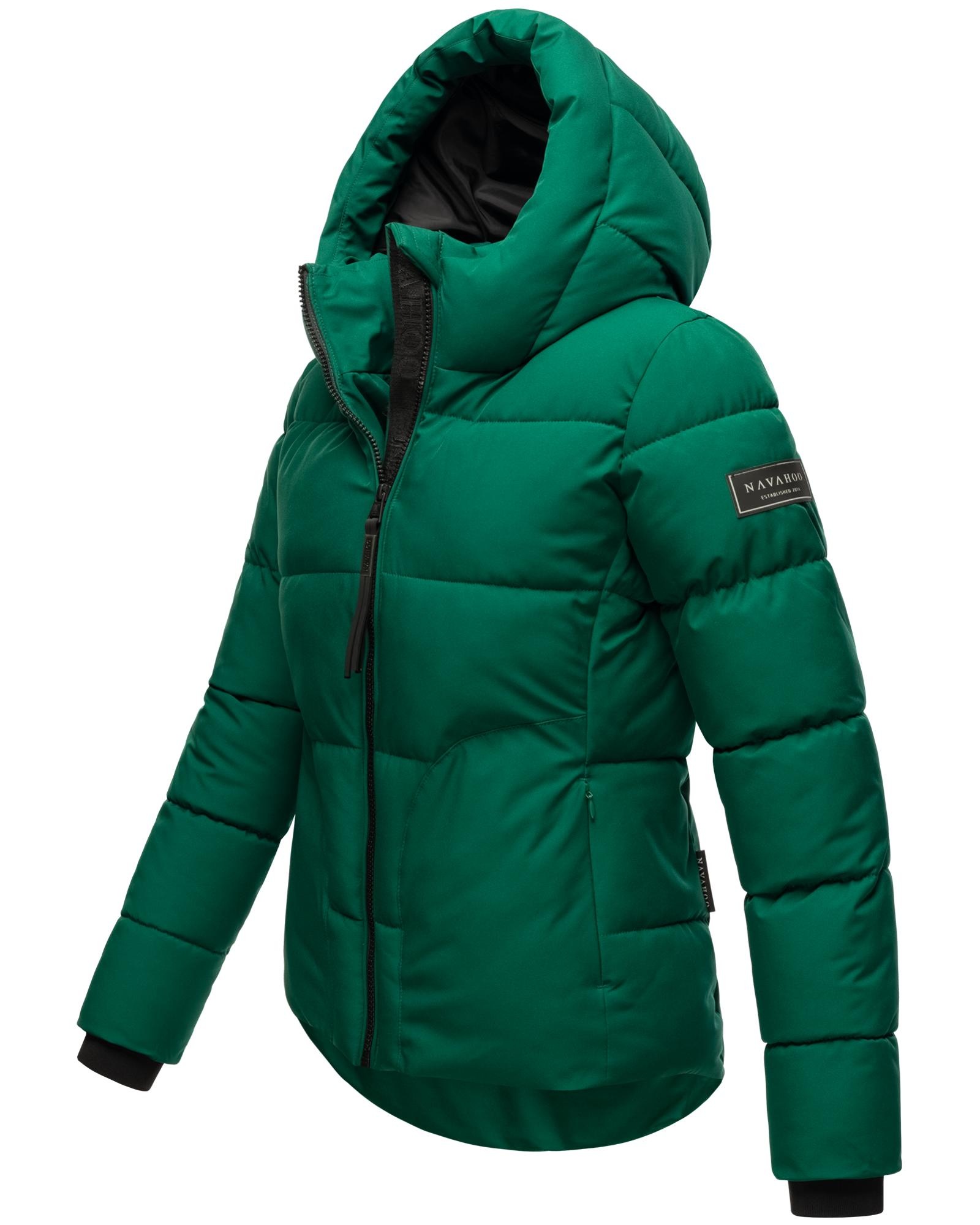 Navahoo Steppjacke »Lachperle XIV«, mit Kapuze, Kurze gesteppte Damen Winterjacke mit hohem Kragen und Kapuze