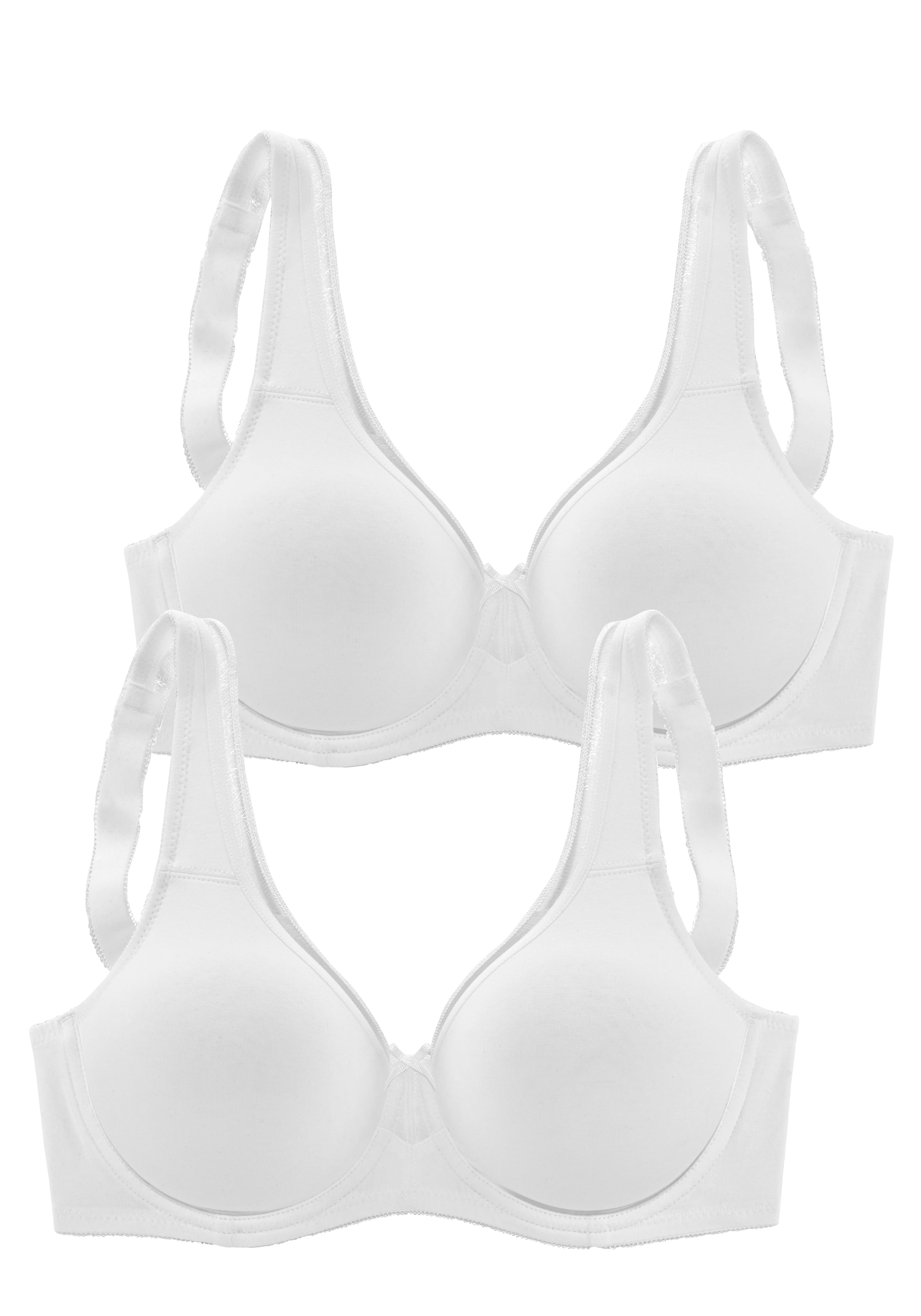 Basic Baumwolle fleur aus ungefütterten (Packung Minimizer-BH Cups Stück) nahtlosen mit Dessous petite 2