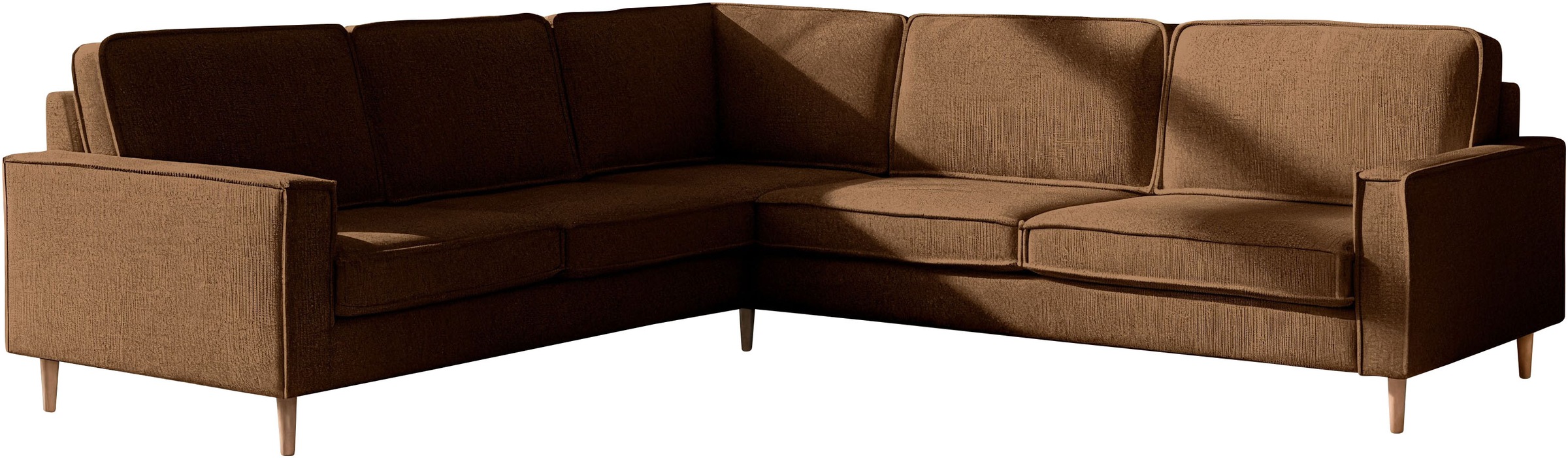 Home affaire Ecksofa "Pinto Skandi, 290 cm, Chenille, Struktur, Ottomane li günstig online kaufen