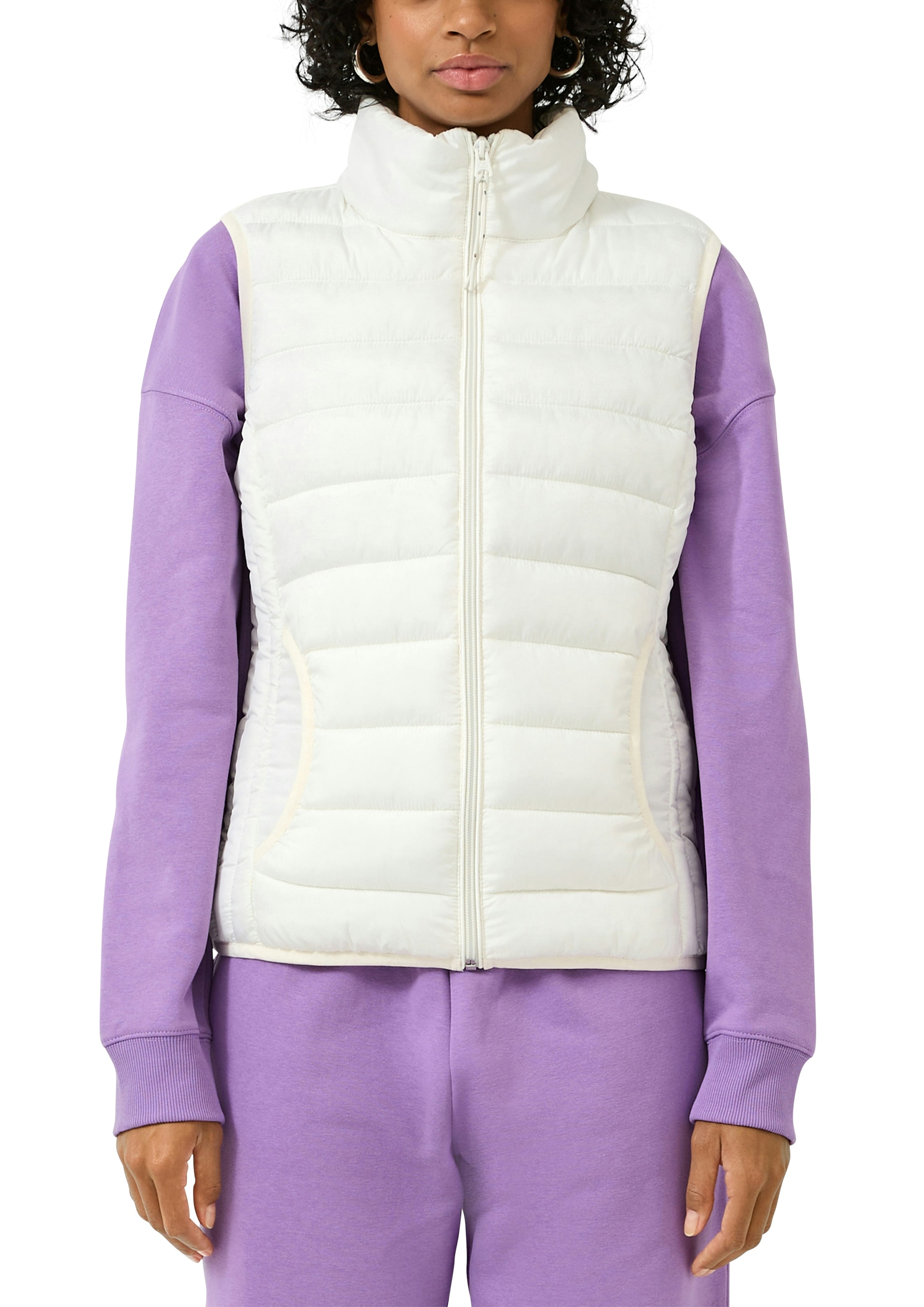 QS Steppweste mit Stehkragen und Reißverschluss günstig online kaufen