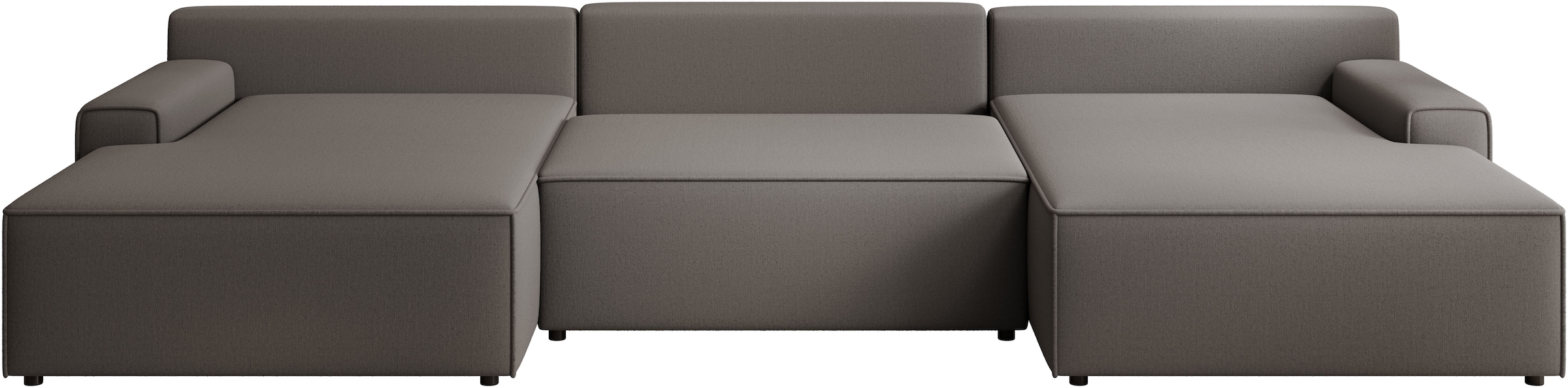 TRENDMANUFAKTUR Wohnlandschaft »Challenge, Schlafsofa mit Bettkasten, Couch in U-Form, Breite 333 cm«, XXL Sofa mit Bettkasten & Schlaffunktion, auch in trendigem Cordstoff