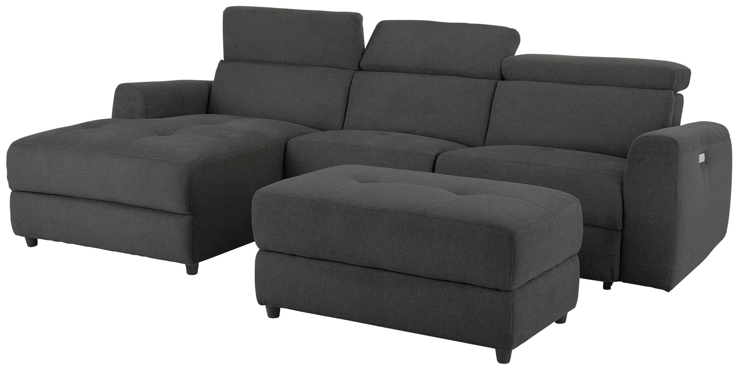 Home affaire Ecksofa »Sentrano, L-Form,«, 275 cm, man. o. elektr. Relaxfunktion und USB/Kopfverstellung