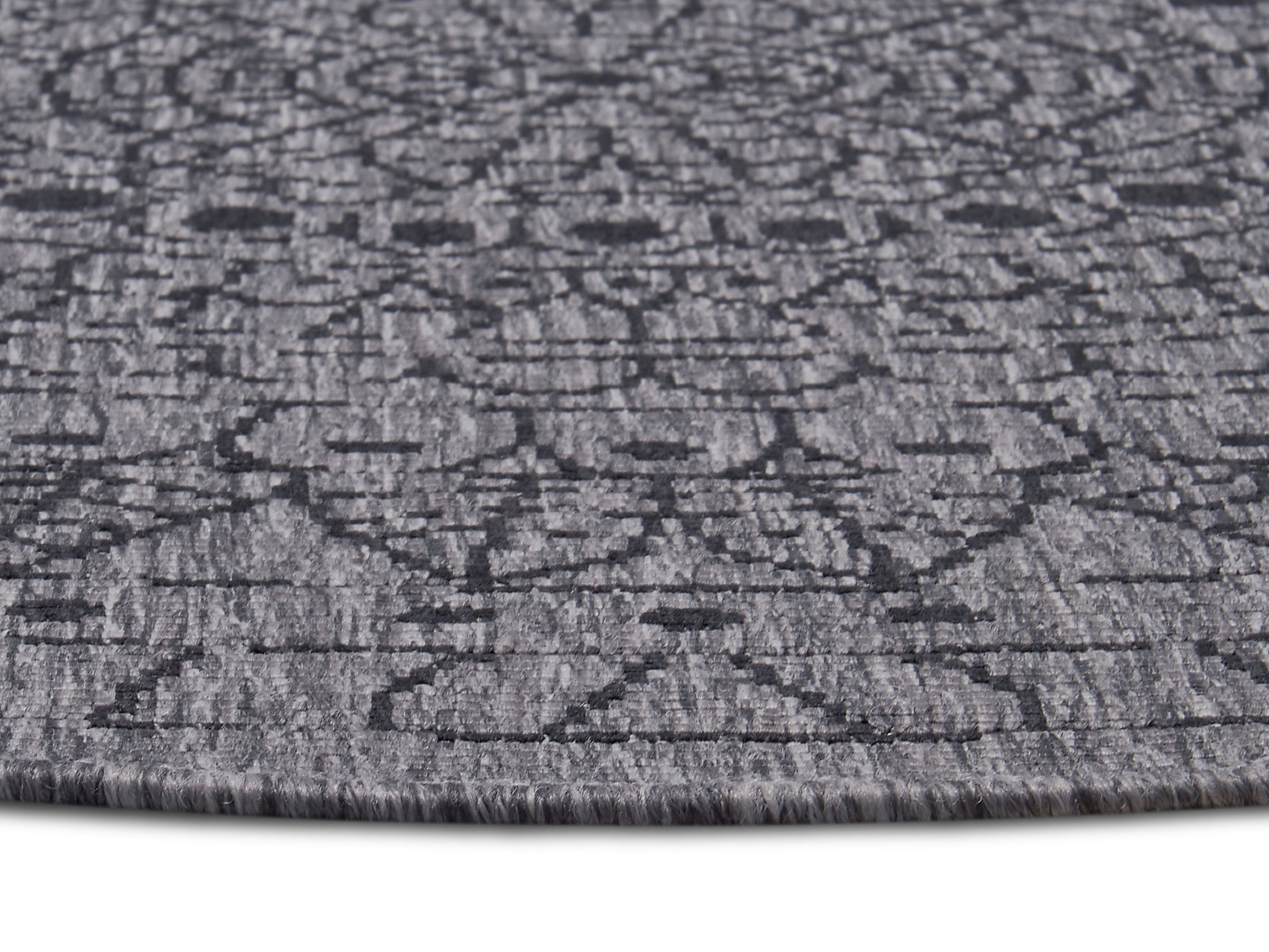 NORTHRUGS Teppich »Porto Wendeteppich«, rund, In-& Outdoor, Wetterfest, Balkon, Garten, Wohnzimmer, Wasserfest