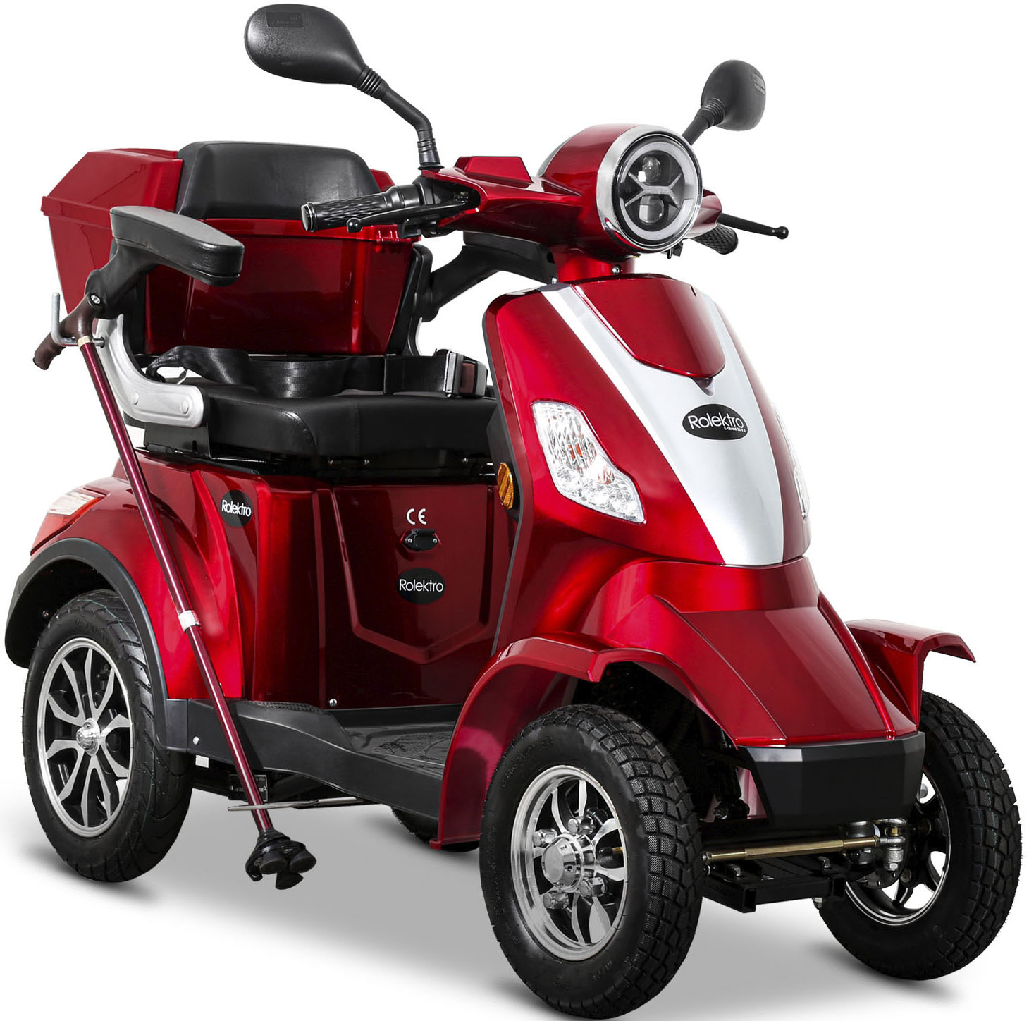 Elektromobil »Rolektro E-Quad 25 V.2, Blei-Gel-Akku«, 1000 W, 25 km/h, (mit Topcase)