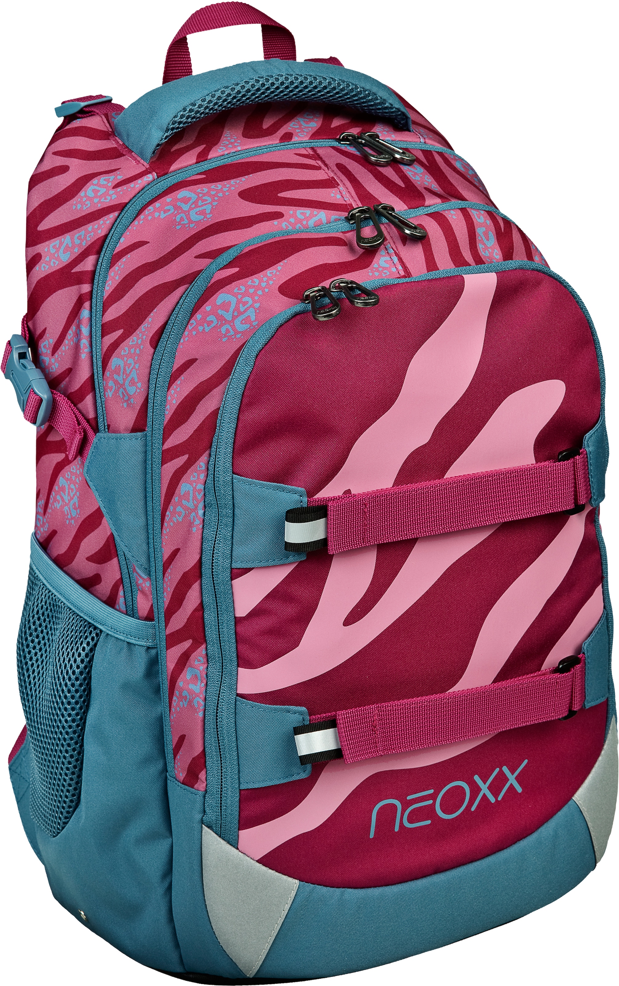 Schulrucksack »Active, Berry Vibes«, reflektierende Details-Floureszierende Flächen,...