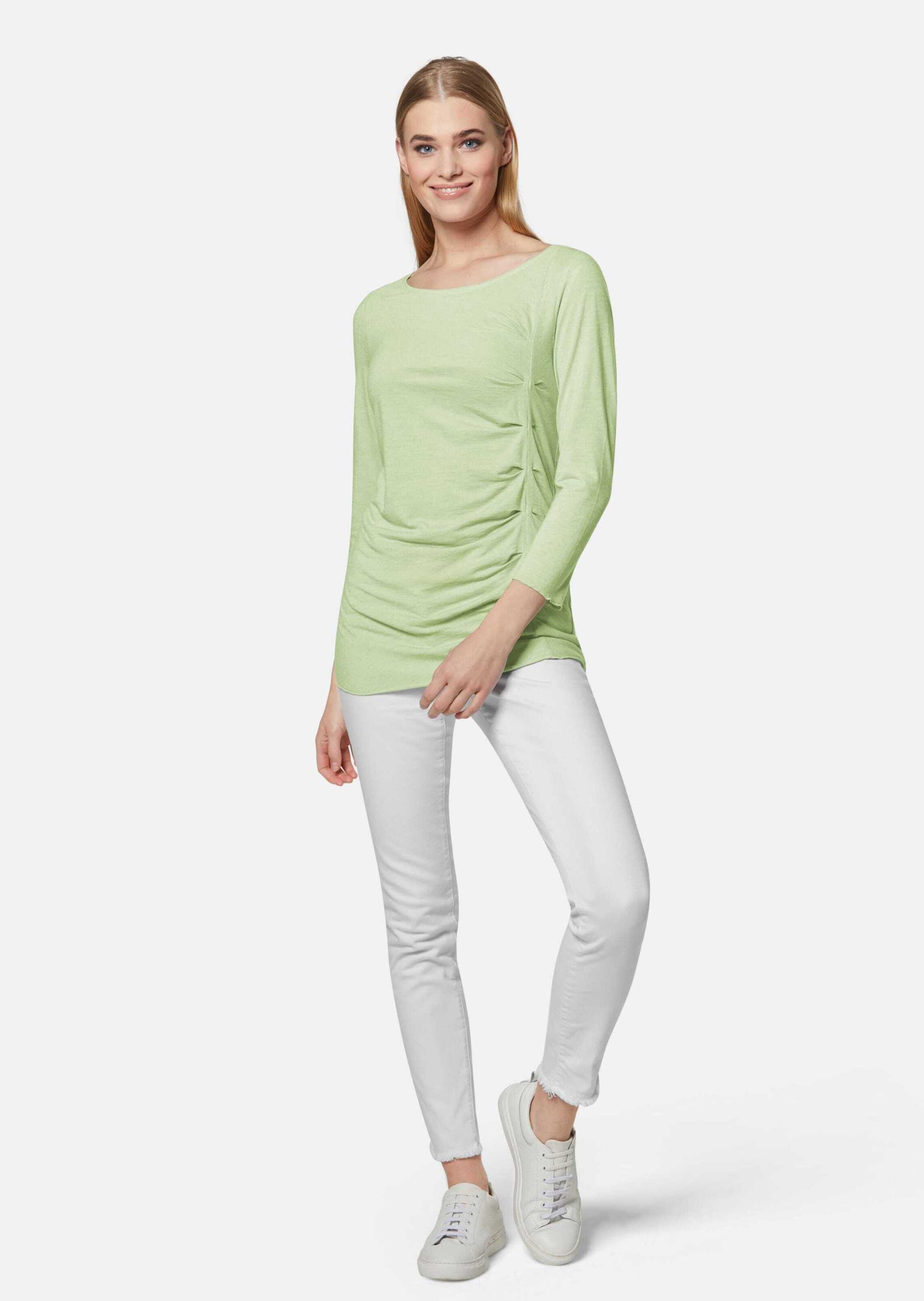 MADELEINE 3/4-Arm-Shirt "Shirt Shirt mit 3/4-Ärmeln und U-Boot-Ausschnitt" günstig online kaufen