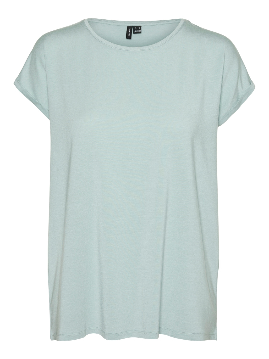 Vero Moda Rundhalsshirt "VMAVA PLAIN SS TOP GAJRS NOOS"