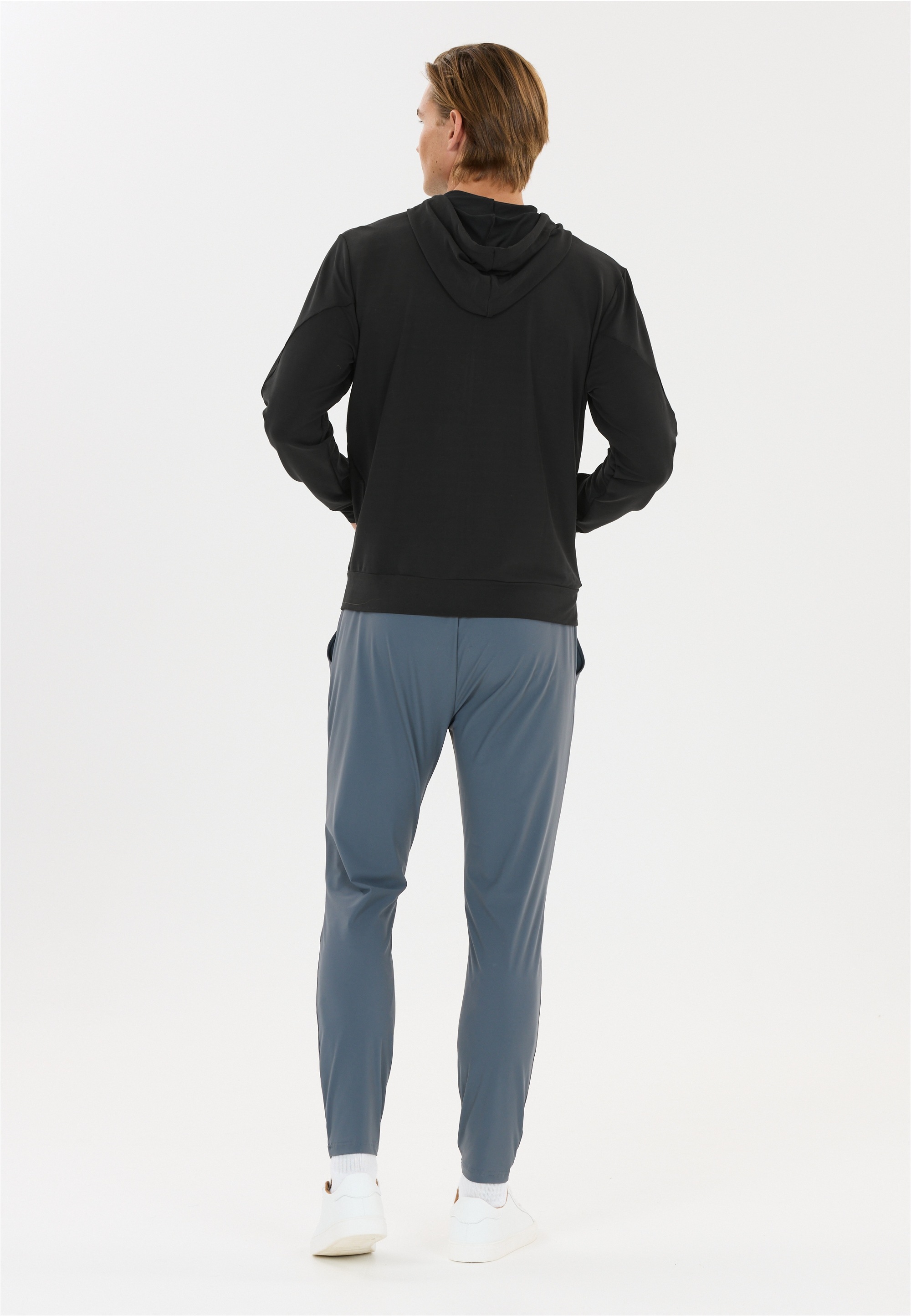 Sweatshirt VIRTUS "Brent V2", Herren, Gr. M, schwarz, 70% Viskose, 24% Polyester, 6% Elasthan, unifarben, normal, ohne Ausschnitt, Sweatshirts Sweatshirt, Komfort 3