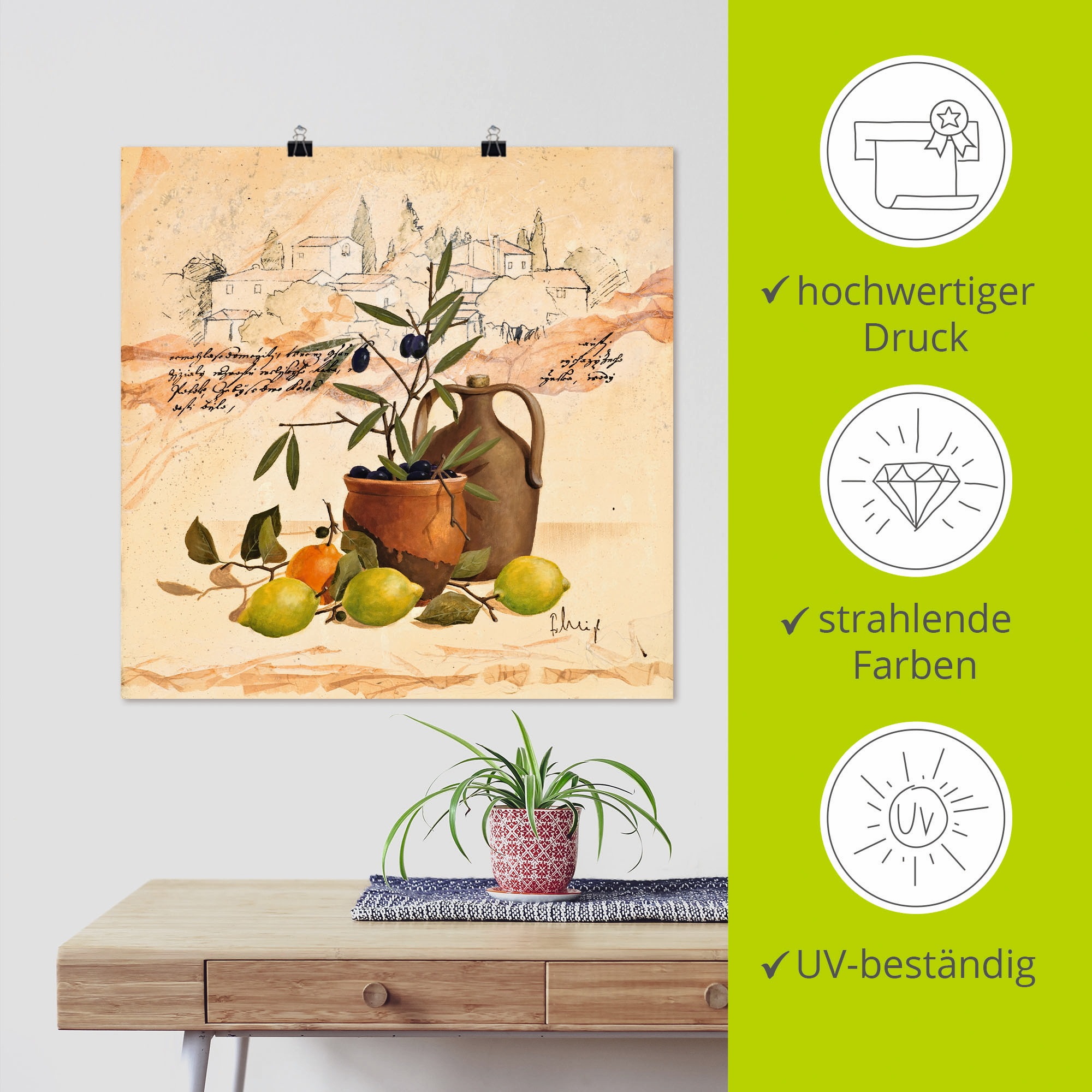 Artland Wandbild »Lavendel Impressionen«, Arrangements, (1 St.), als Leinwandbild, Poster, Wandaufkleber in verschied. Größen