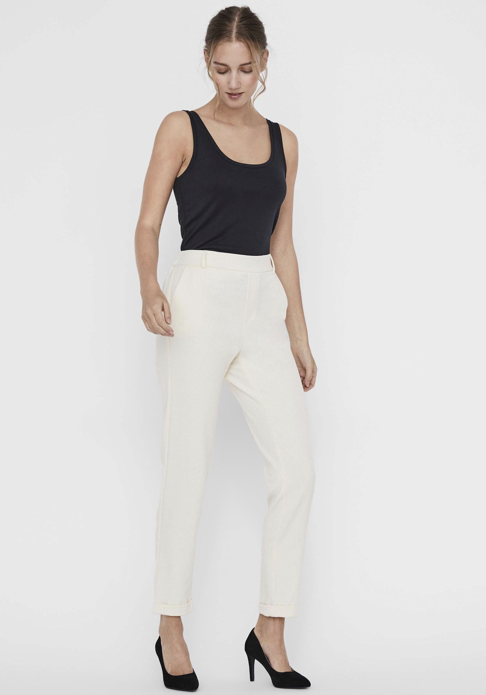 Thumbnail - Vero Moda Anzughose "VMMAYA MR LOOSE SOLID PANT NOOS", knöchelfreie Form mit Saumaufschlag