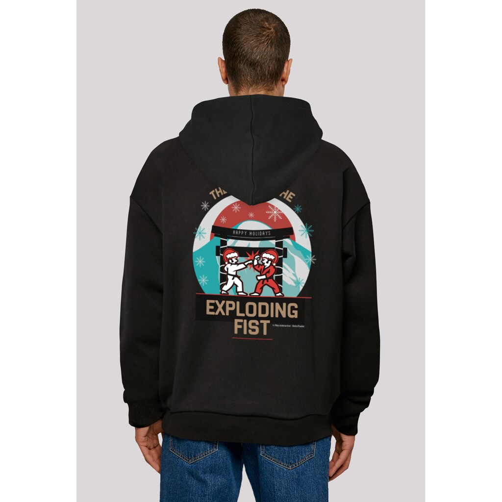 F4NT4STIC Kapuzenpullover »Christmas Way of the Exploding Fist«