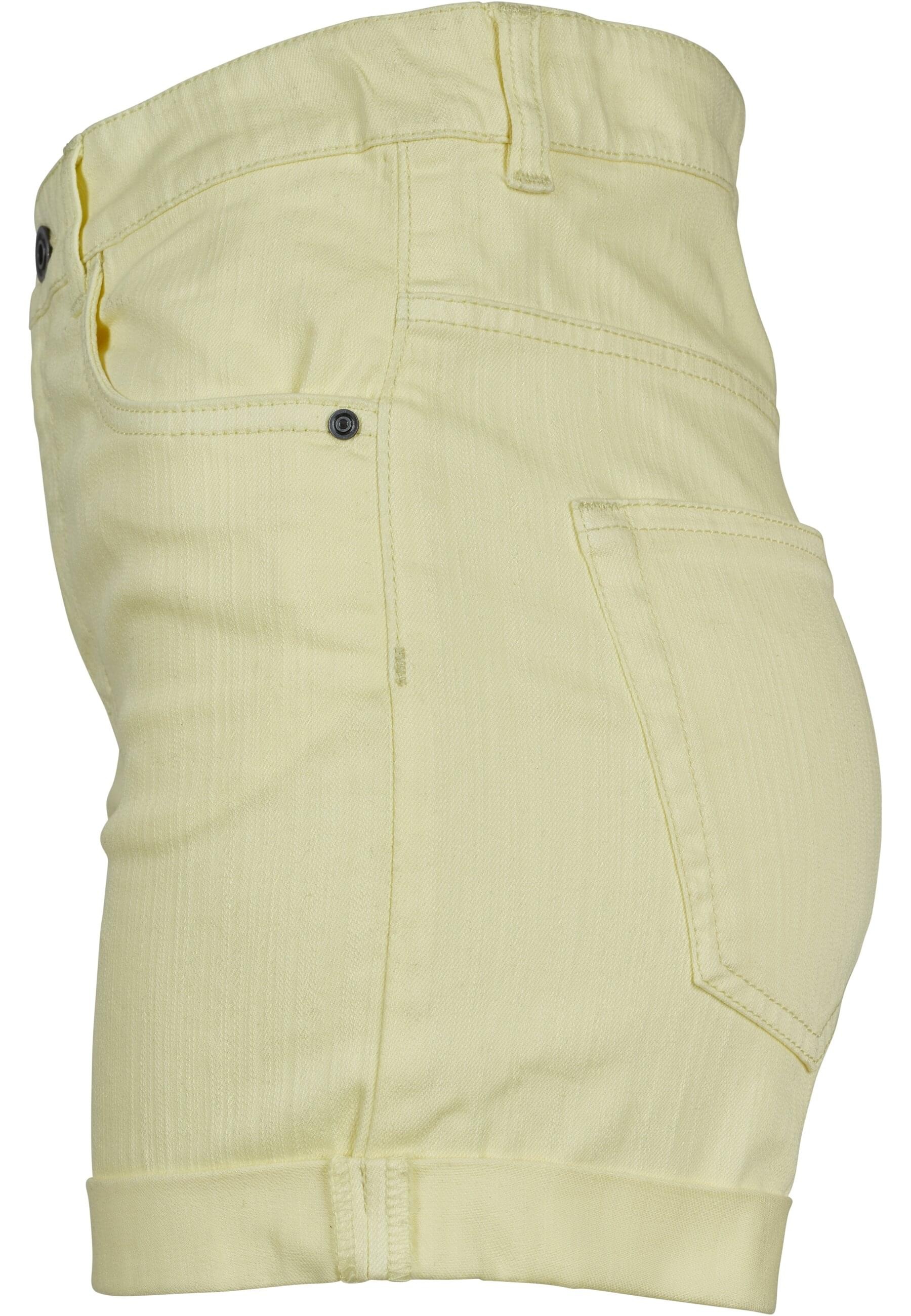 URBAN CLASSICS Stoffhose »Urban Classics Damen Ladies Highwaist Stretch Twill Shorts«, (1 tlg.)