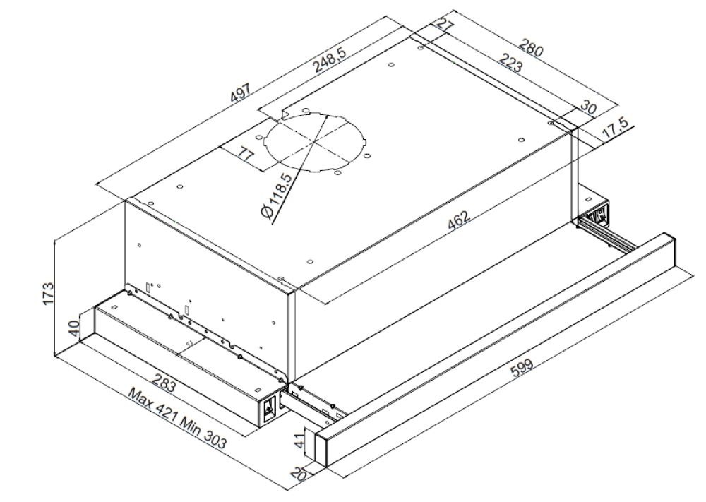 Amica Flachschirmhaube »FH 664 621 S« Serie FH 664 621 S