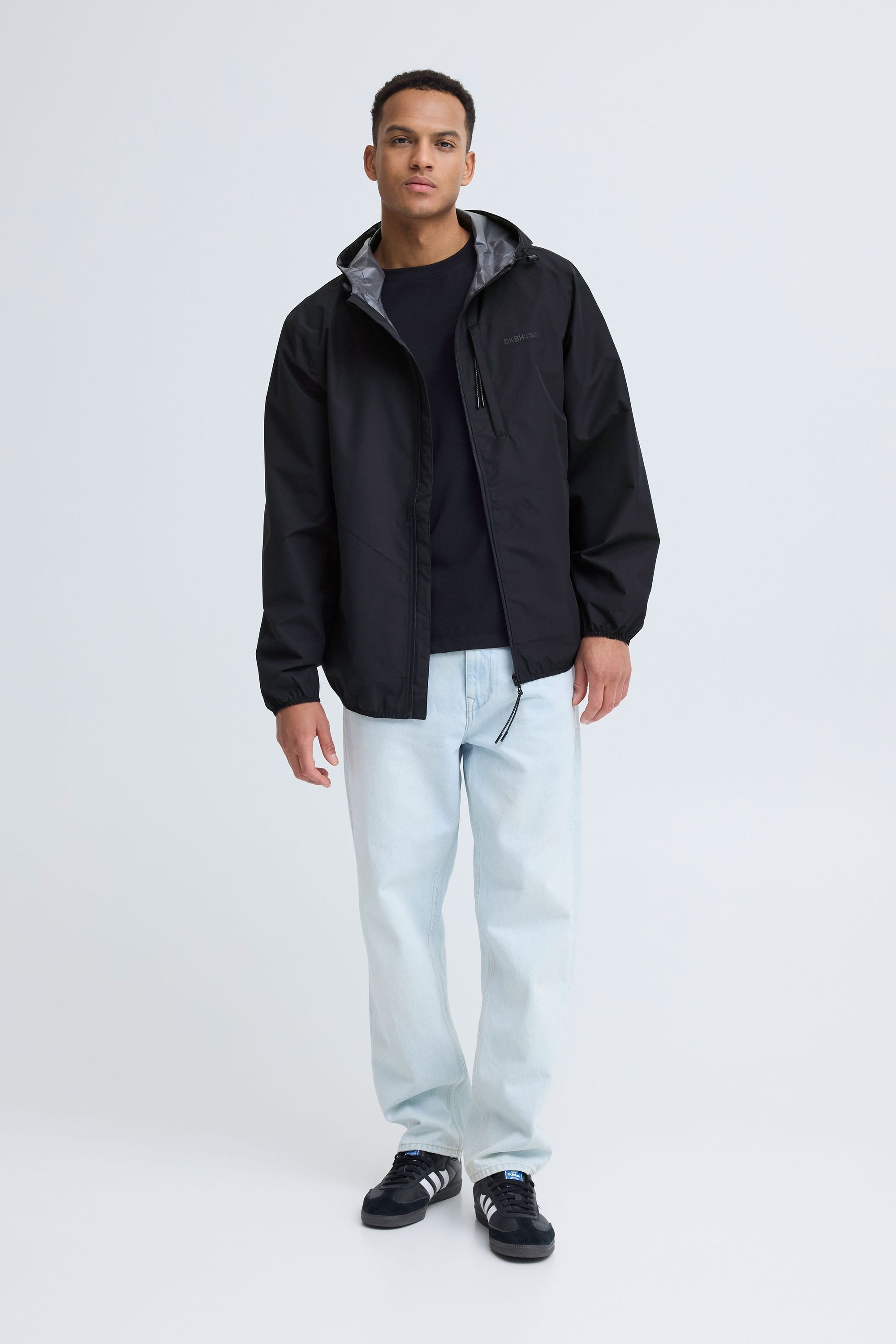 Windbreaker BLEND "BHFlipper", Herren, Gr. XL, schwarz beauty, Softshell, 100% Polyester, unifarben, Basic, normal hüftbedeckend, ohne Ausschnitt, elastischer Bund, Jacken Windbreaker, Modische Übergangsjacke mit praktischer Kapuze 2