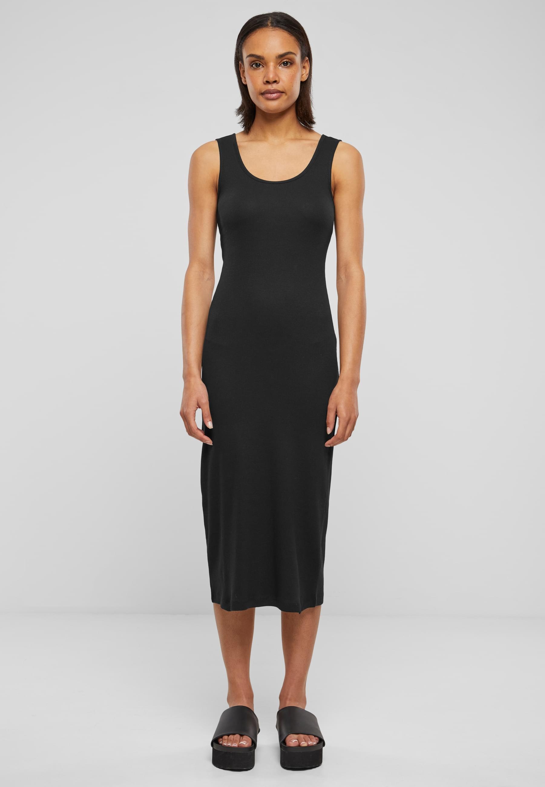 URBAN CLASSICS Shirtkleid »Urban Classics Damen Ladies Rib Top Dress«, (1 tlg.)
