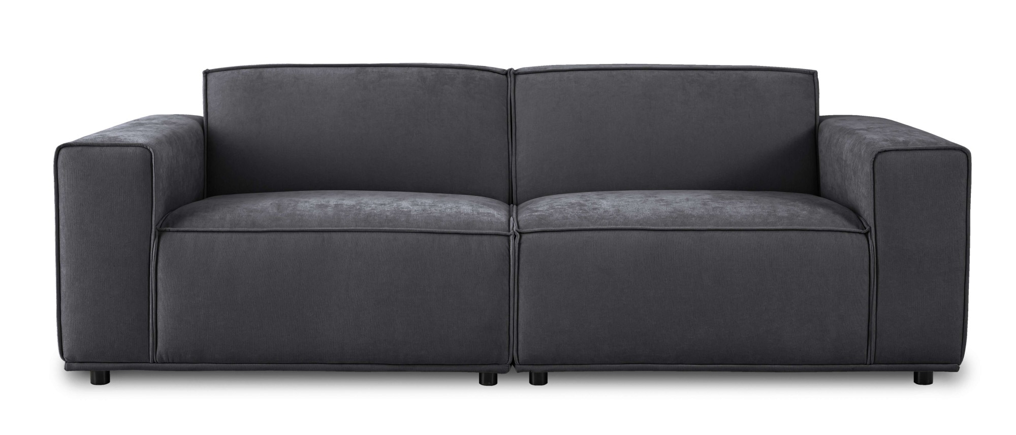 Home affaire 3-Sitzer »Avelin, 228 cm, Chenille, Struktur-Boucle«, mit Wellenunterfederung, Kedernaht, bodentief, Skandi-Design