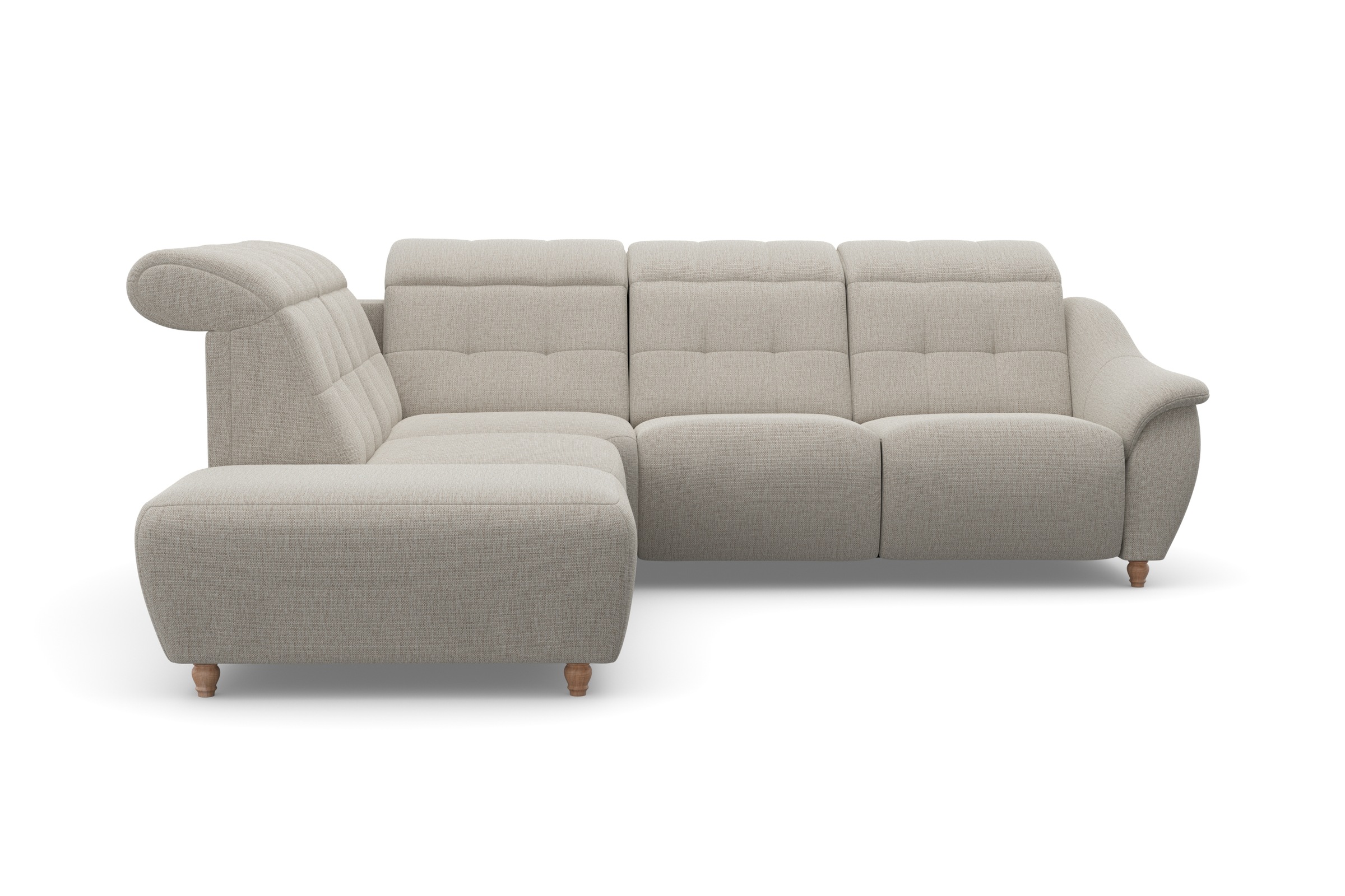 Home affaire Ecksofa "Boston L-Form" Kopfteilverstellung an jeder Sitzfläch günstig online kaufen