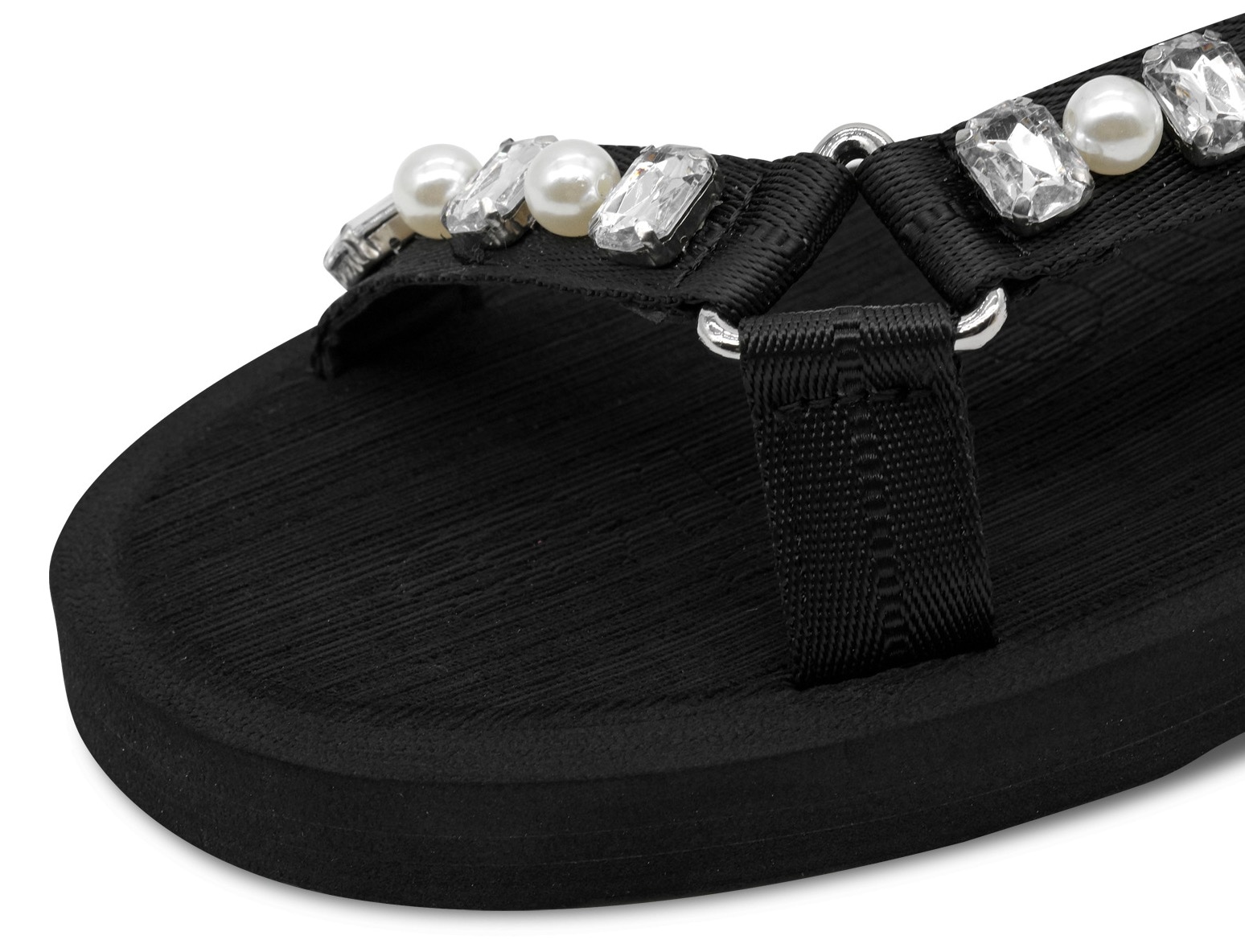 Tamaris Riemchensandale, Keilabsatz, Plateau, Sandalette, Sommerschuh mit Schmucksteinen