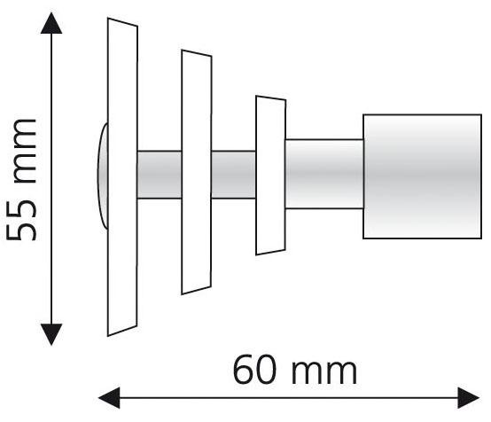 Liedeco Gardinenstangen-Endstück "Luna" für Gardinenstangen Ø 16 mm günstig online kaufen