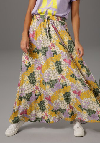 Aniston CASUAL Maxirock, mit farbenfrohen Blumendruck kaufen
