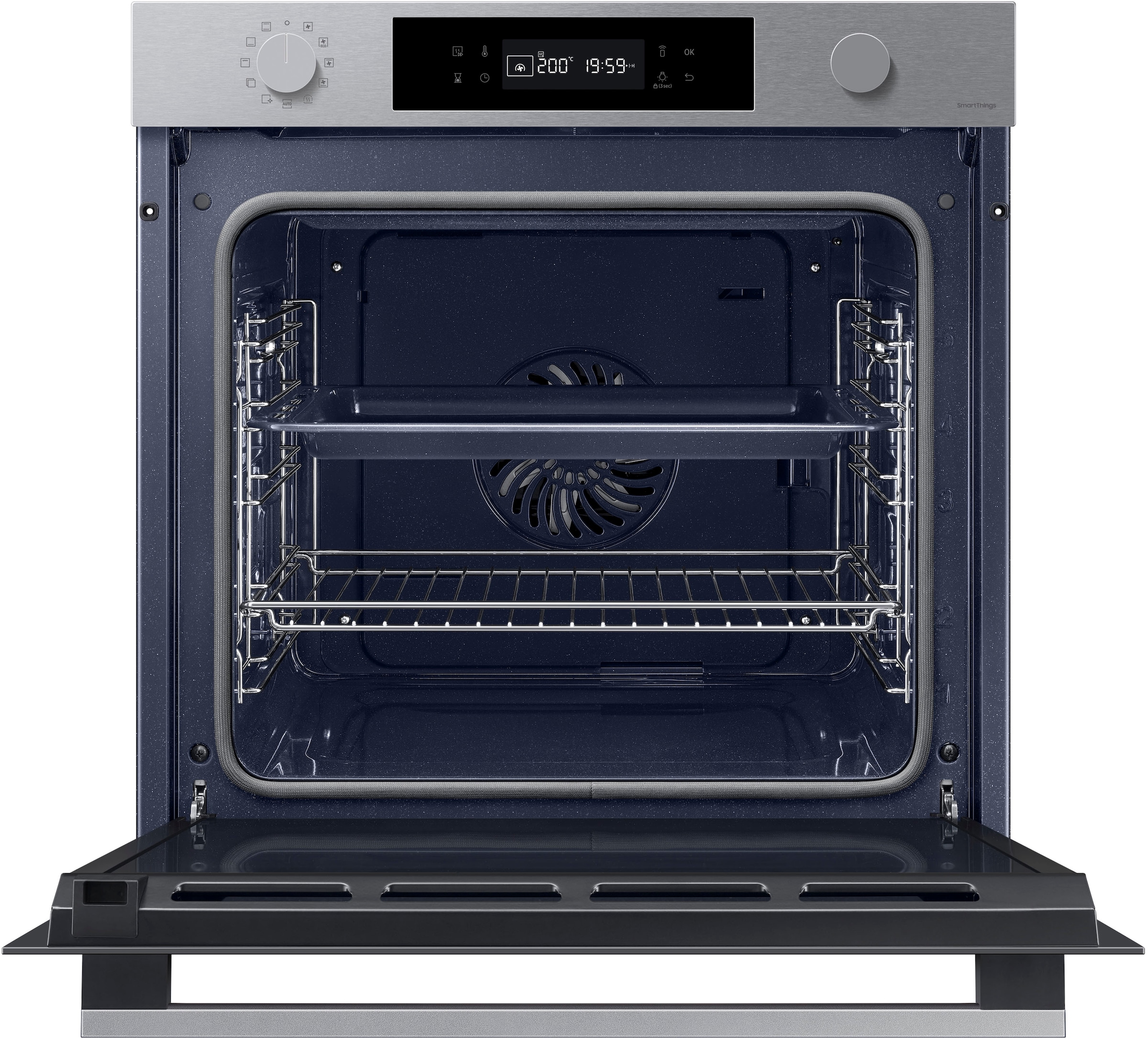 Samsung Einbaubackofen NV7400B »NV7B41307AS«, Pyrolyse-Selbstreinigung, Raumwunder - XXL-Innenraum mit 76L, langsam schließender Tür und WiFi