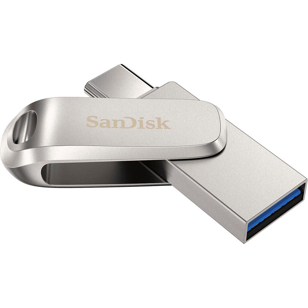 Sandisk USB-Stick »Ultra® Dual Drive Luxe USB Type-C™ 64 GB«, (USB 3.1 Lesegeschwindigkeit 150 MB/s)