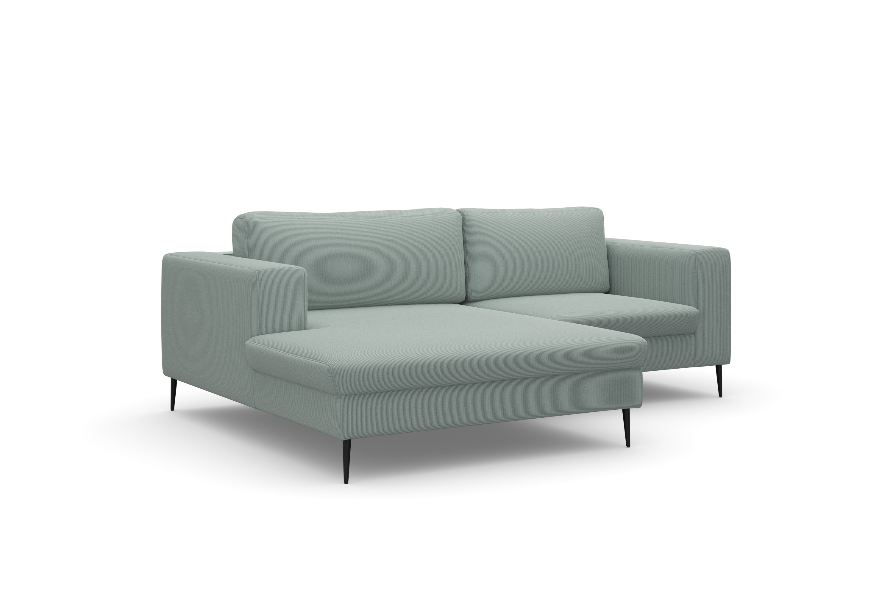 Thumbnail - DOMO collection Ecksofa "Modica kompakt und elegant, Breite 244, L-Form", moderne Optik mit extrabreiter Recamiere, auch...
