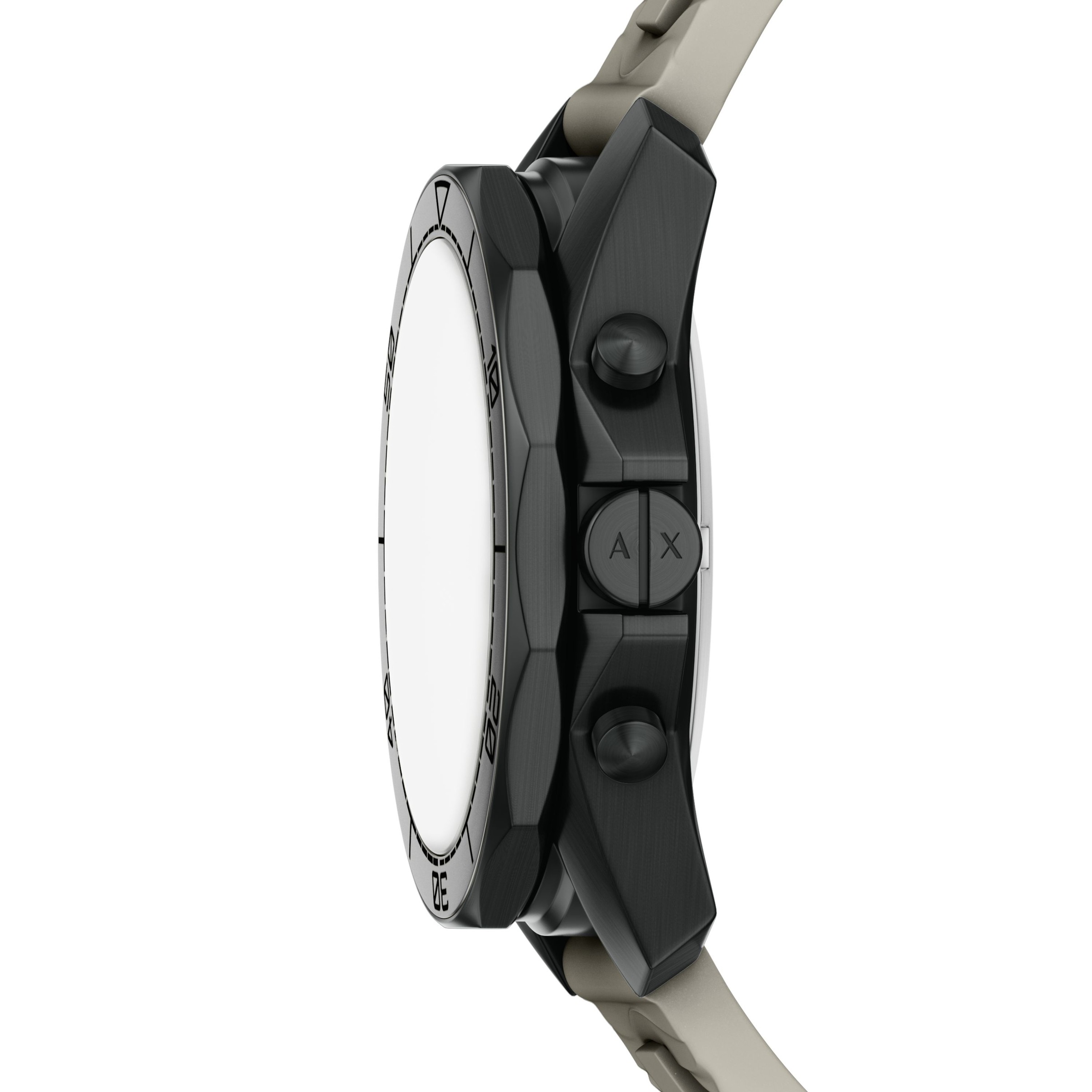 ARMANI EXCHANGE Chronograph Quarzuhr, Armbanduhr, Herrenuhr, Silikonarmband, analog, Tag